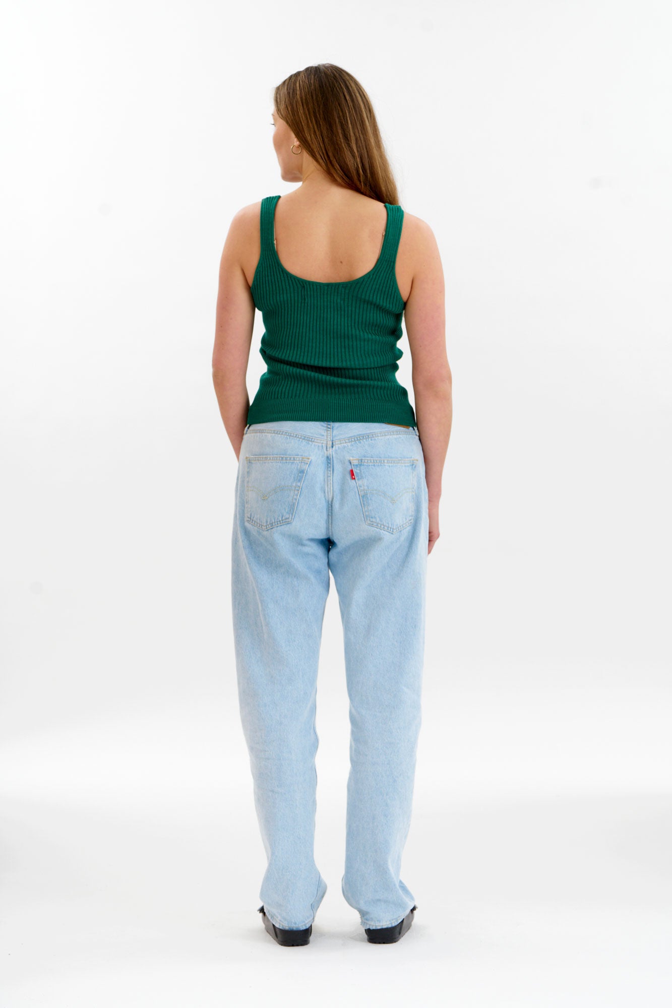 WISTERIA Organic Cotton Vest - Green