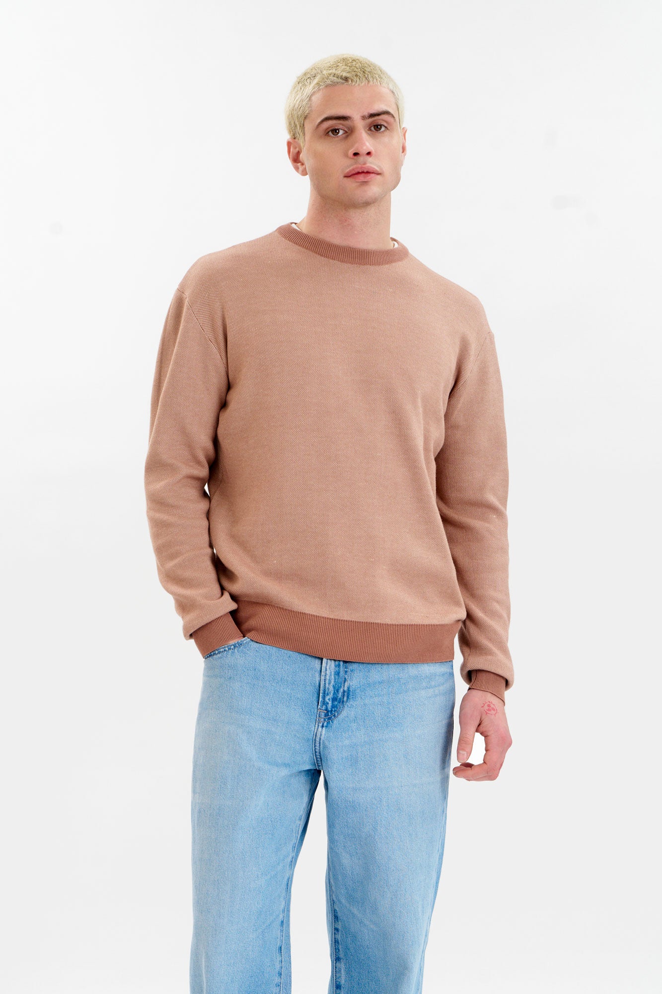 LEON Organic Cotton Jumper - Coffee
