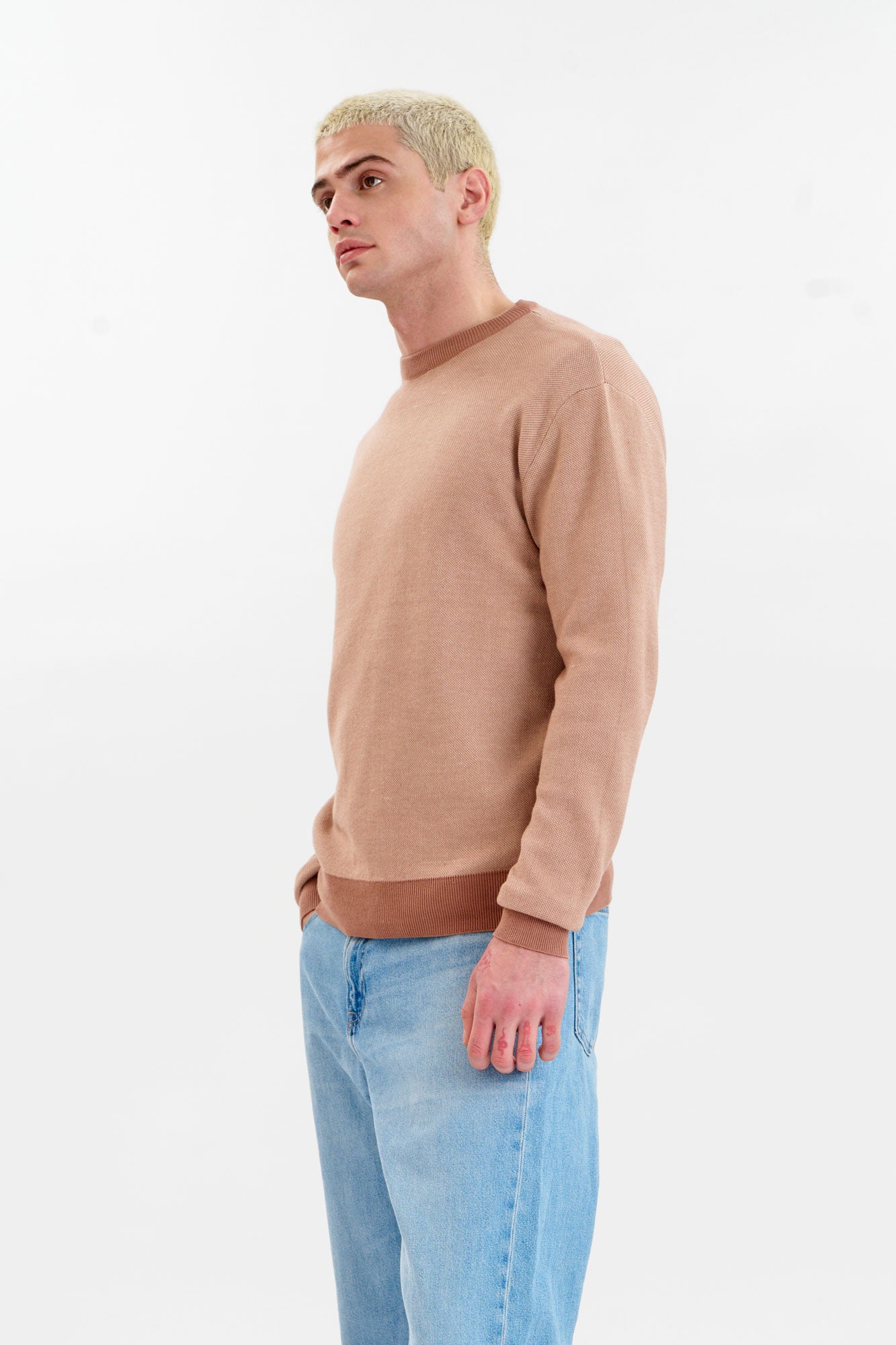 LEON Organic Cotton Jumper - Coffee