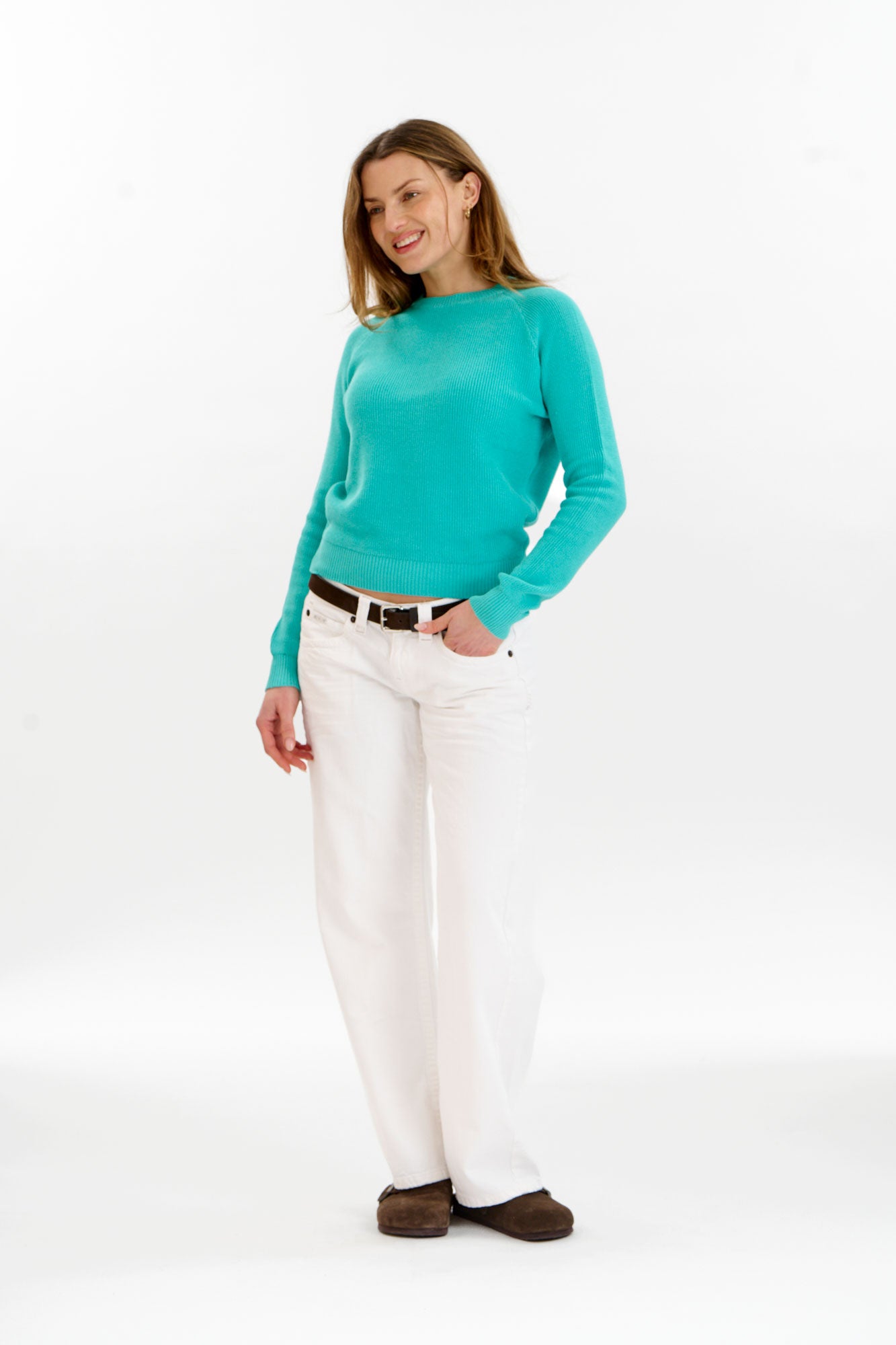 FOG Organic Cotton Jumper - Cyan