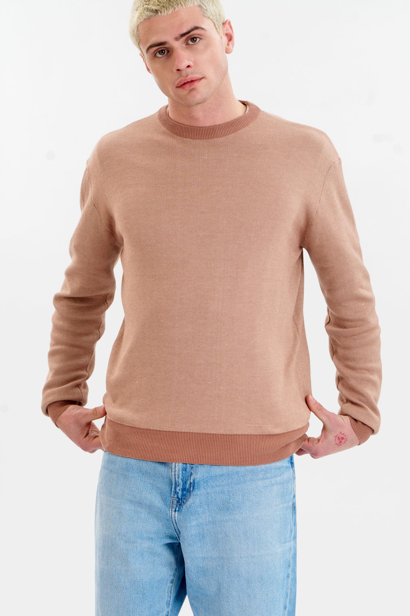 LEON Organic Cotton Jumper - Coffee
