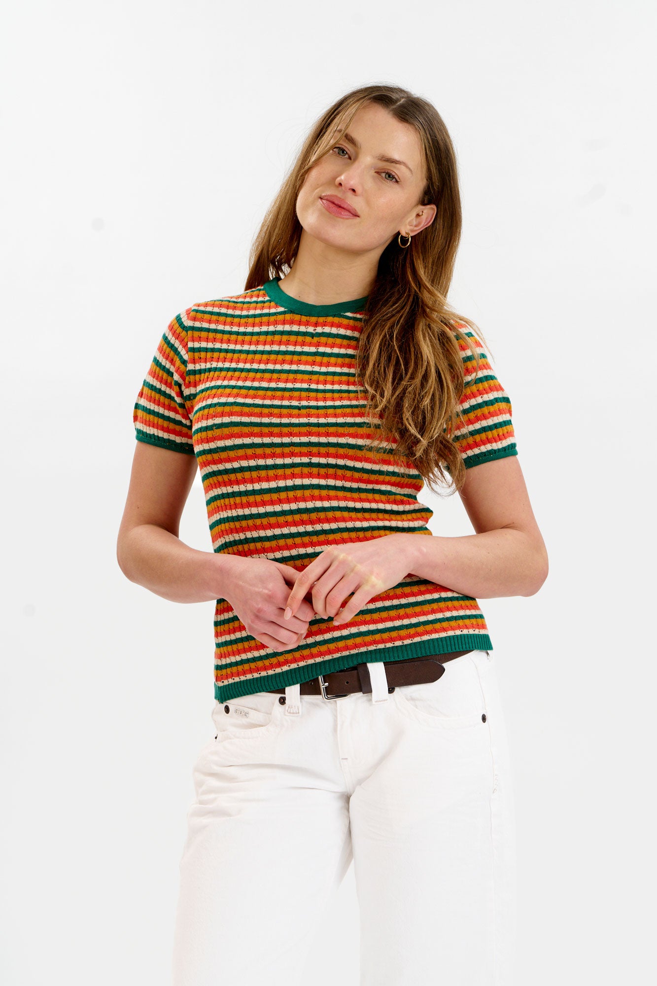 PENELOPE Organic Cotton Knit Tee - Earth
