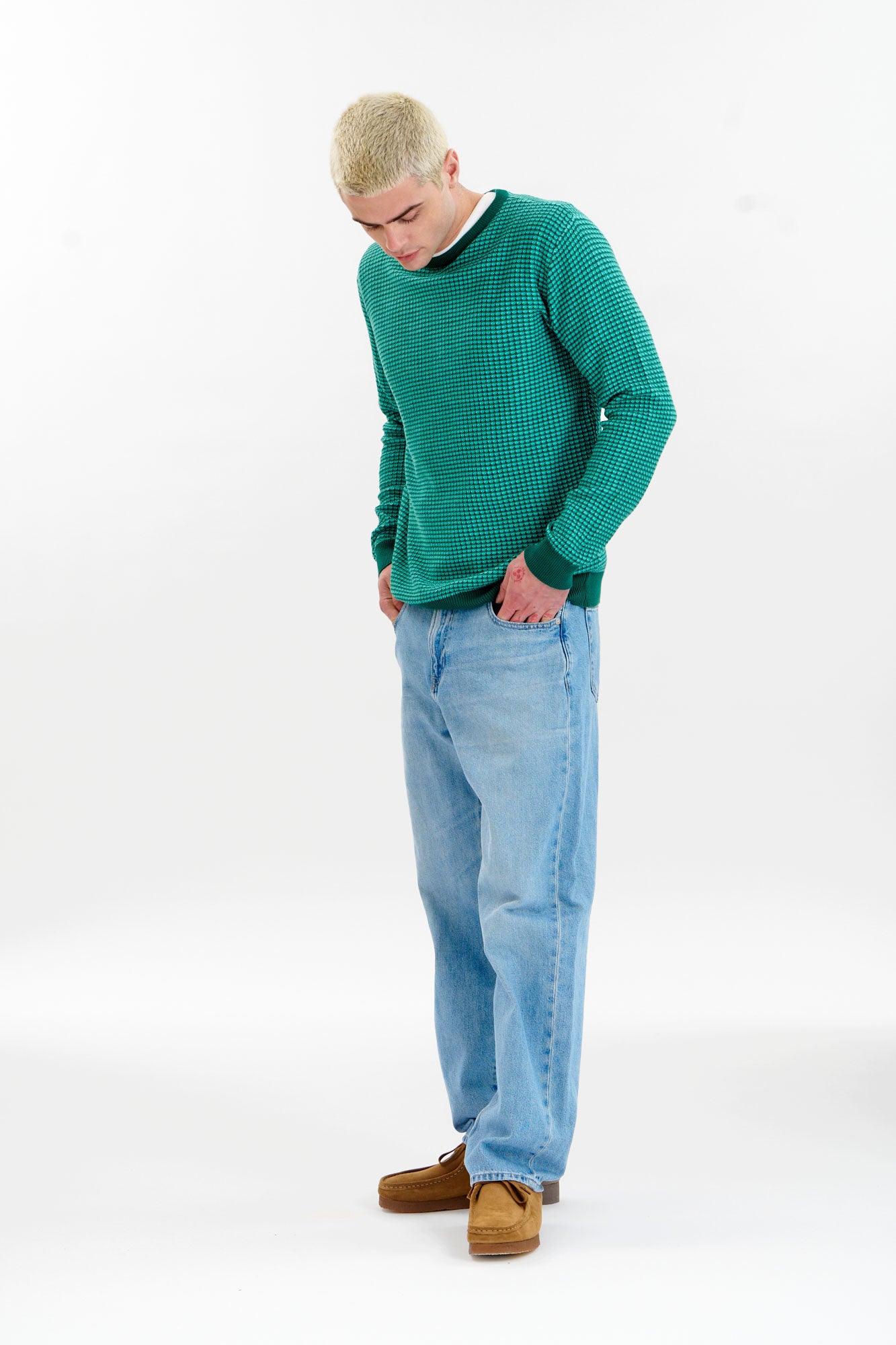 HASAN Organic Cotton Jumper - Green