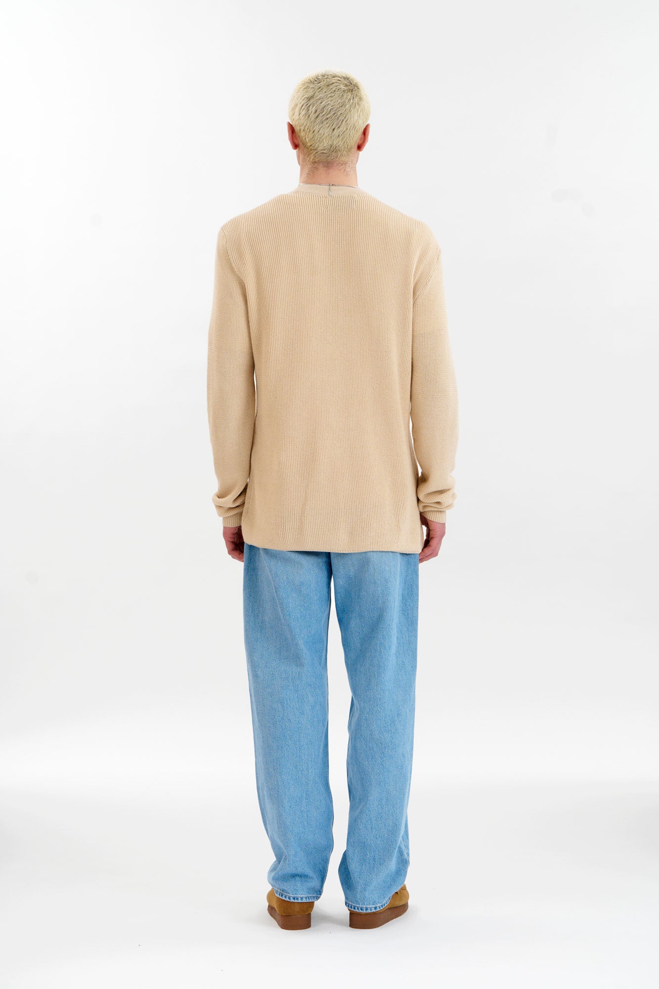 LUCAS Organic Cotton Cardigan - Cream
