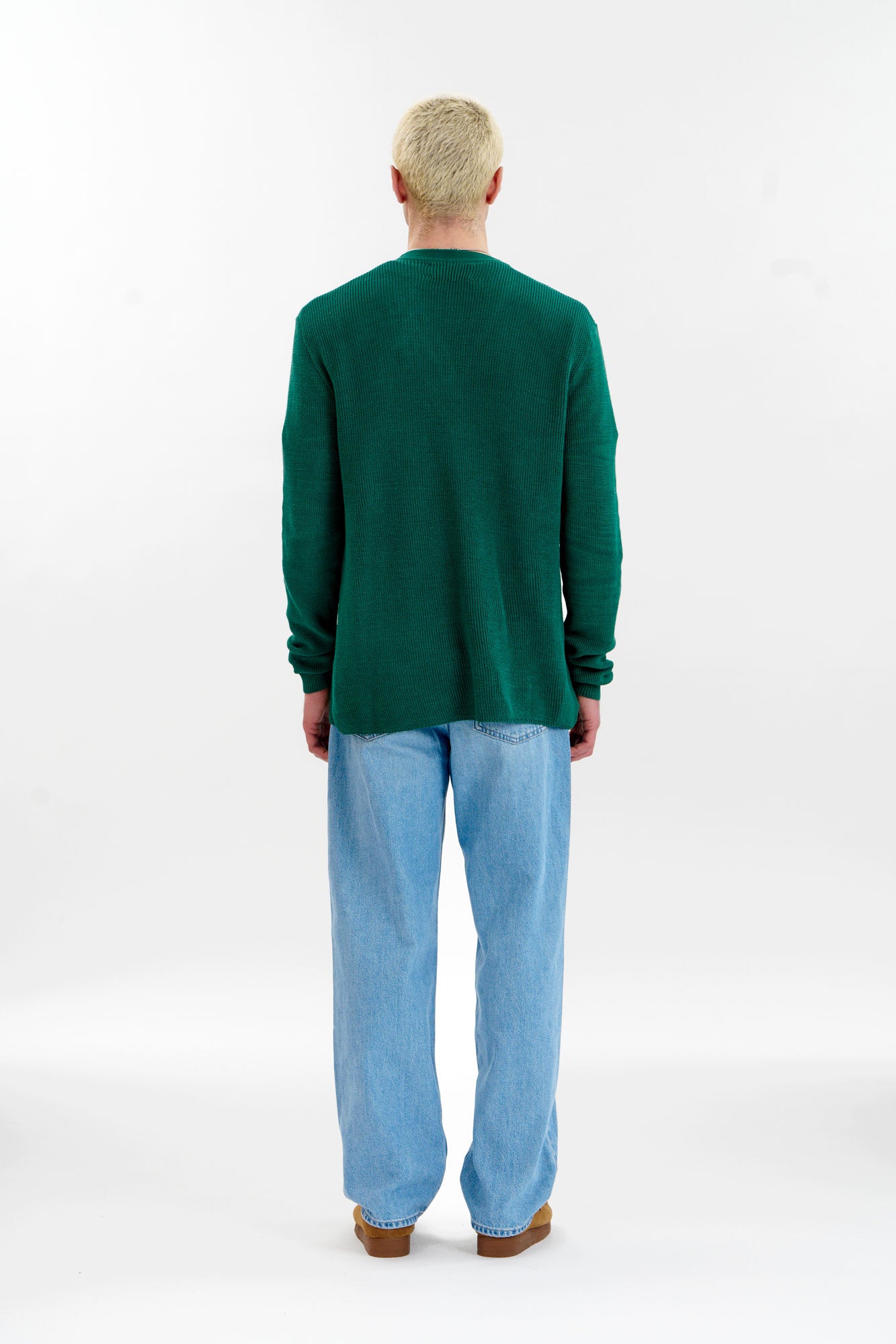 LUCAS Organic Cotton Cardigan - Green