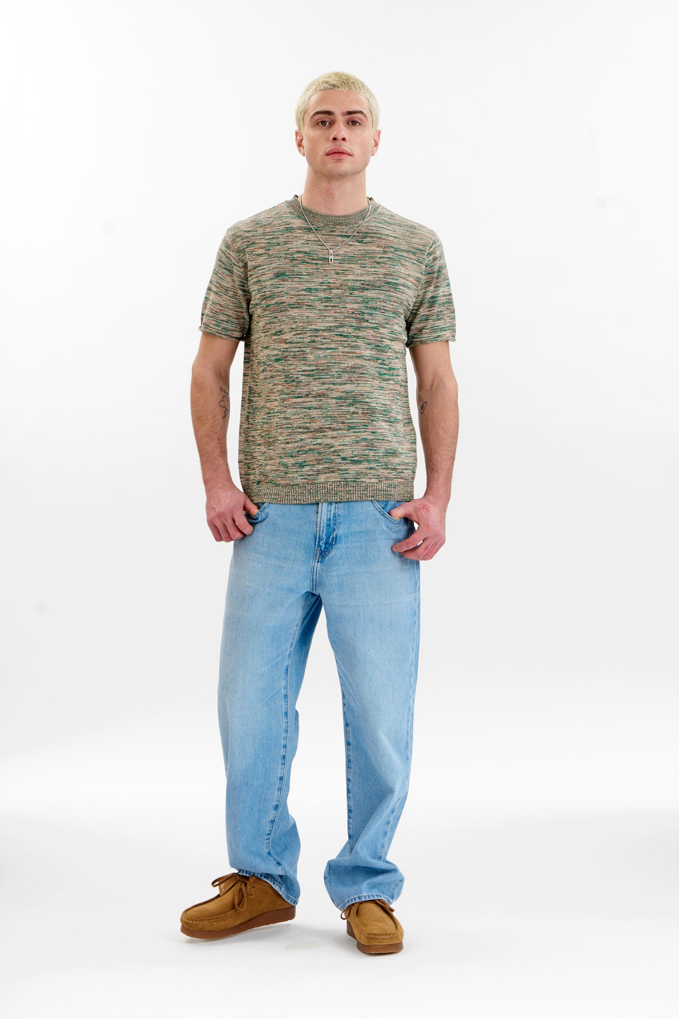 KAI Organic Cotton Knit Tee - Green