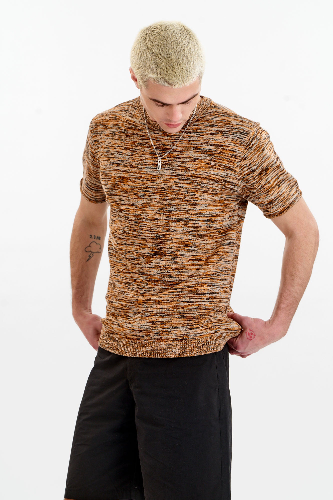 KAI Organic Cotton Knit Tee - Black