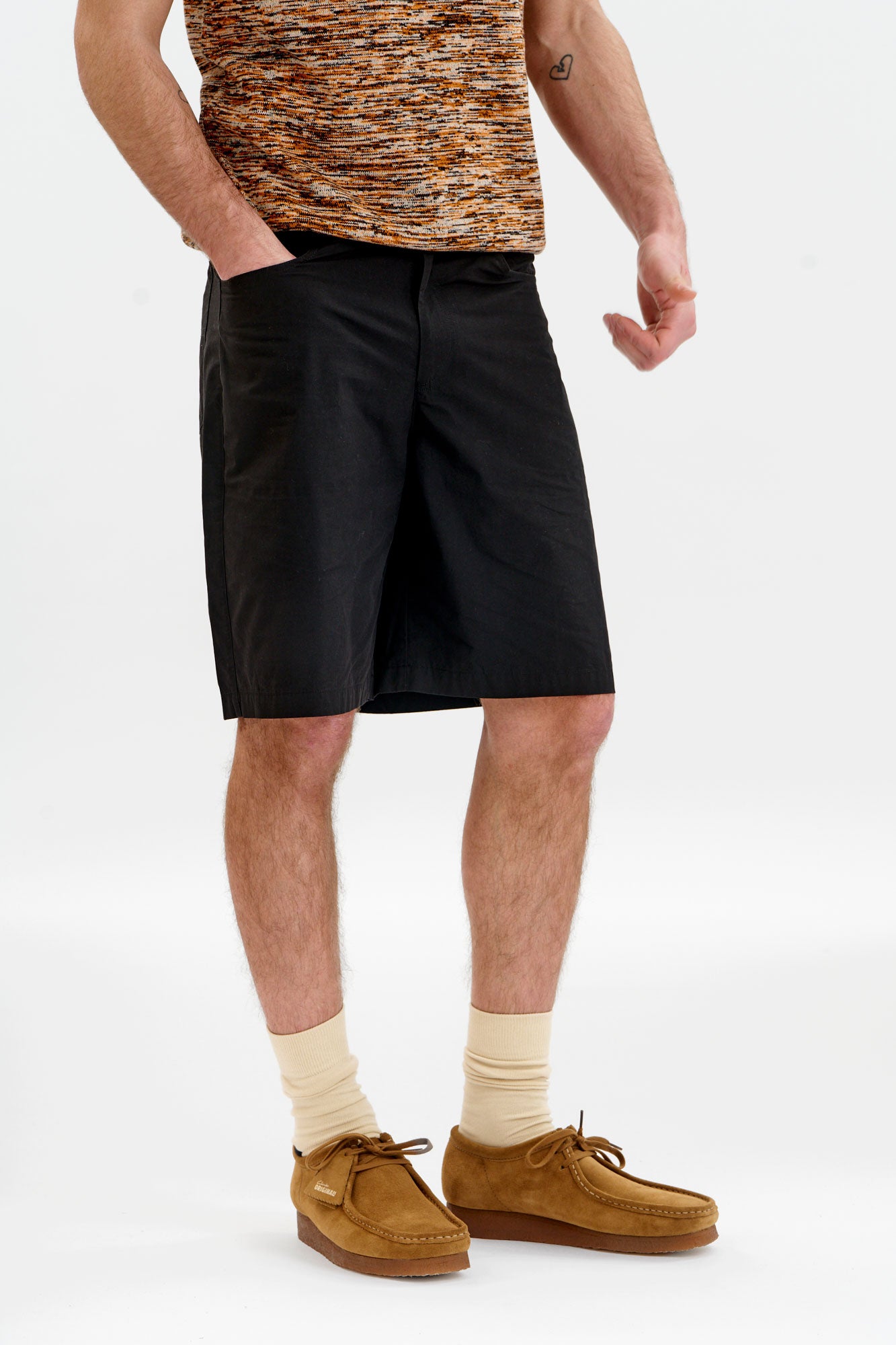 JAMBO Organic Cotton Poplin Short - Black