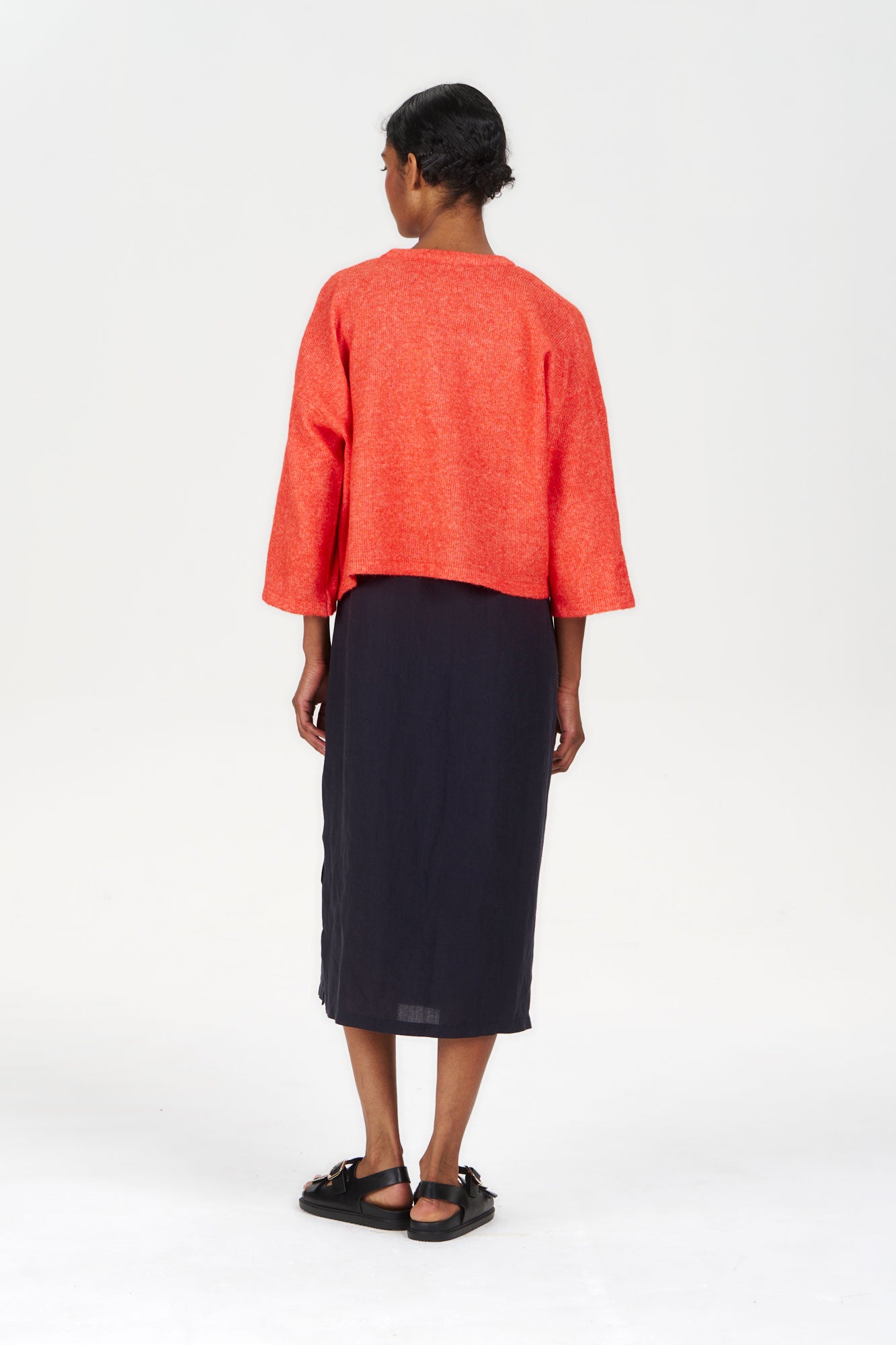 COVET Recycled Poly Cardigan - Orange