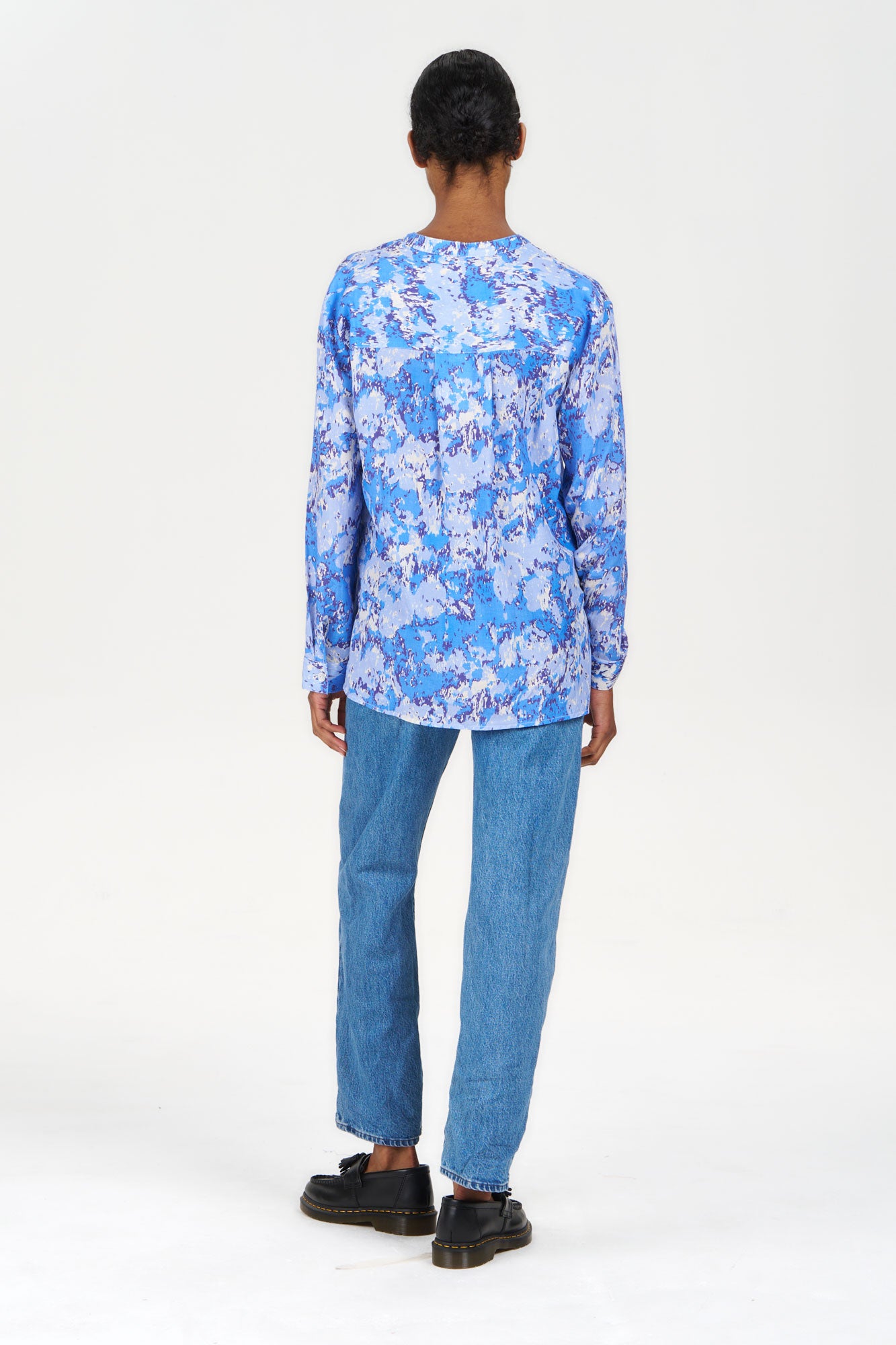 CORBY Tencel Linen Shirt - Acid Blue