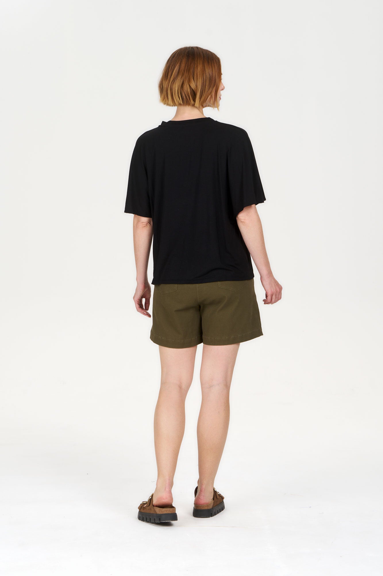 AMELIA Organic Cotton Short - Khaki