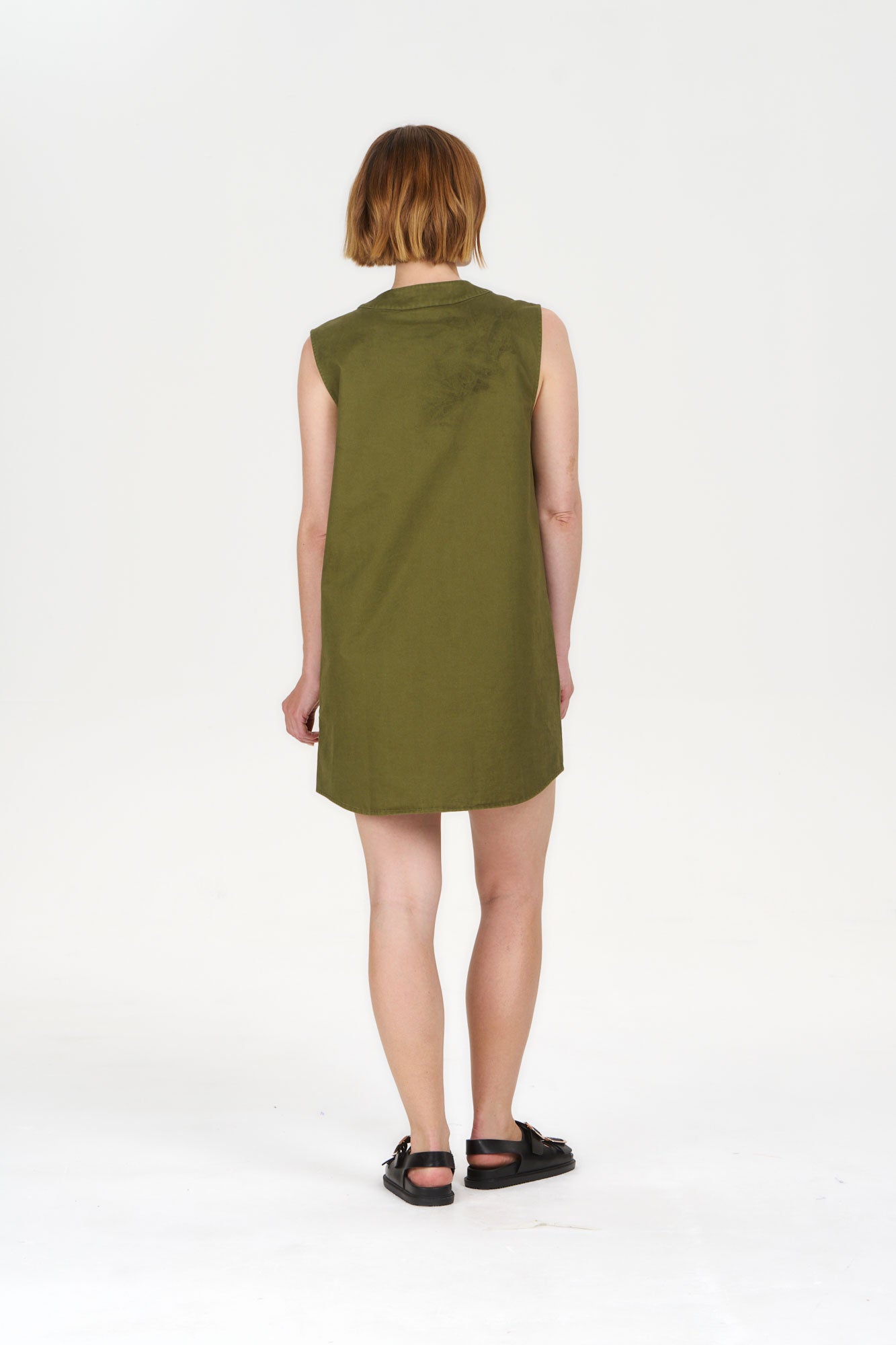 ROSIE Organic Cotton Dress - Khaki