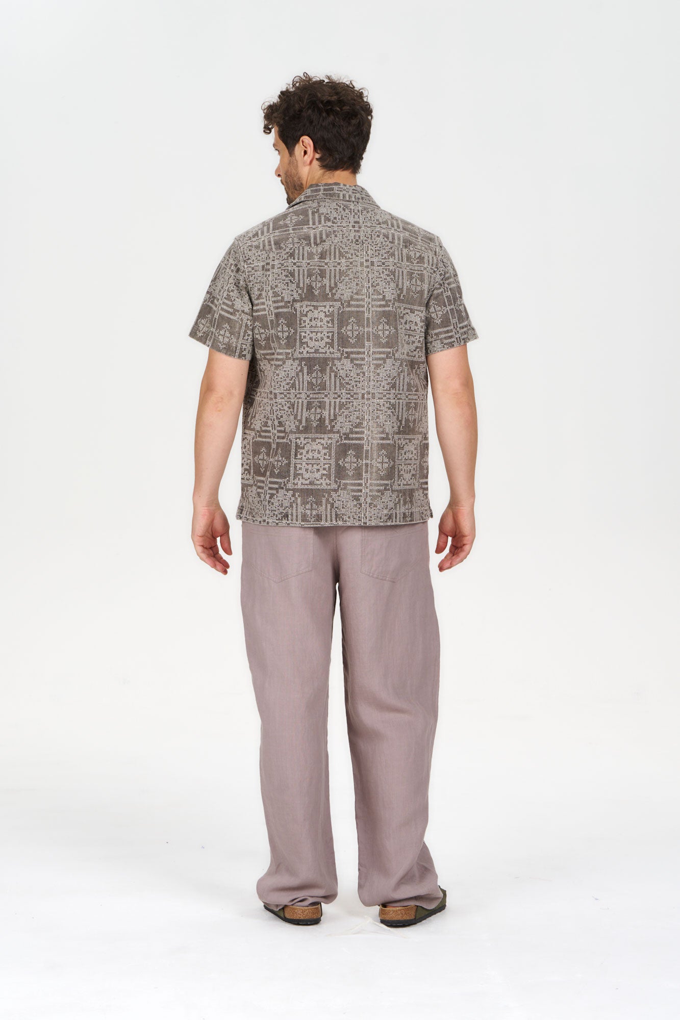 SPINDRIFT Embroidered Organic Linen Shirt