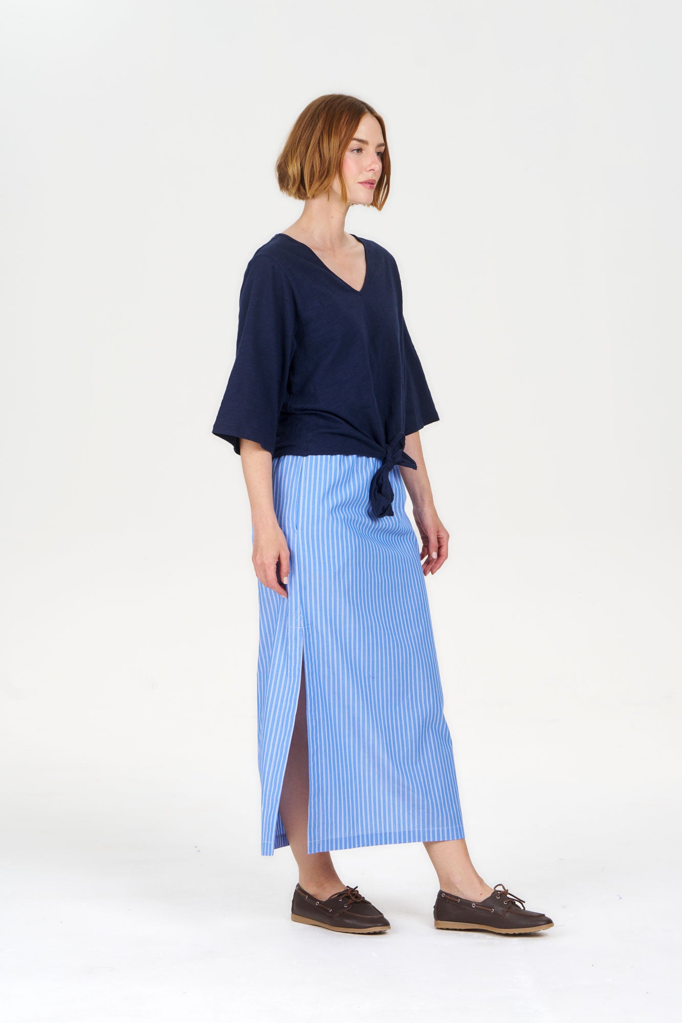 LYRA Organic Cotton Top - Navy