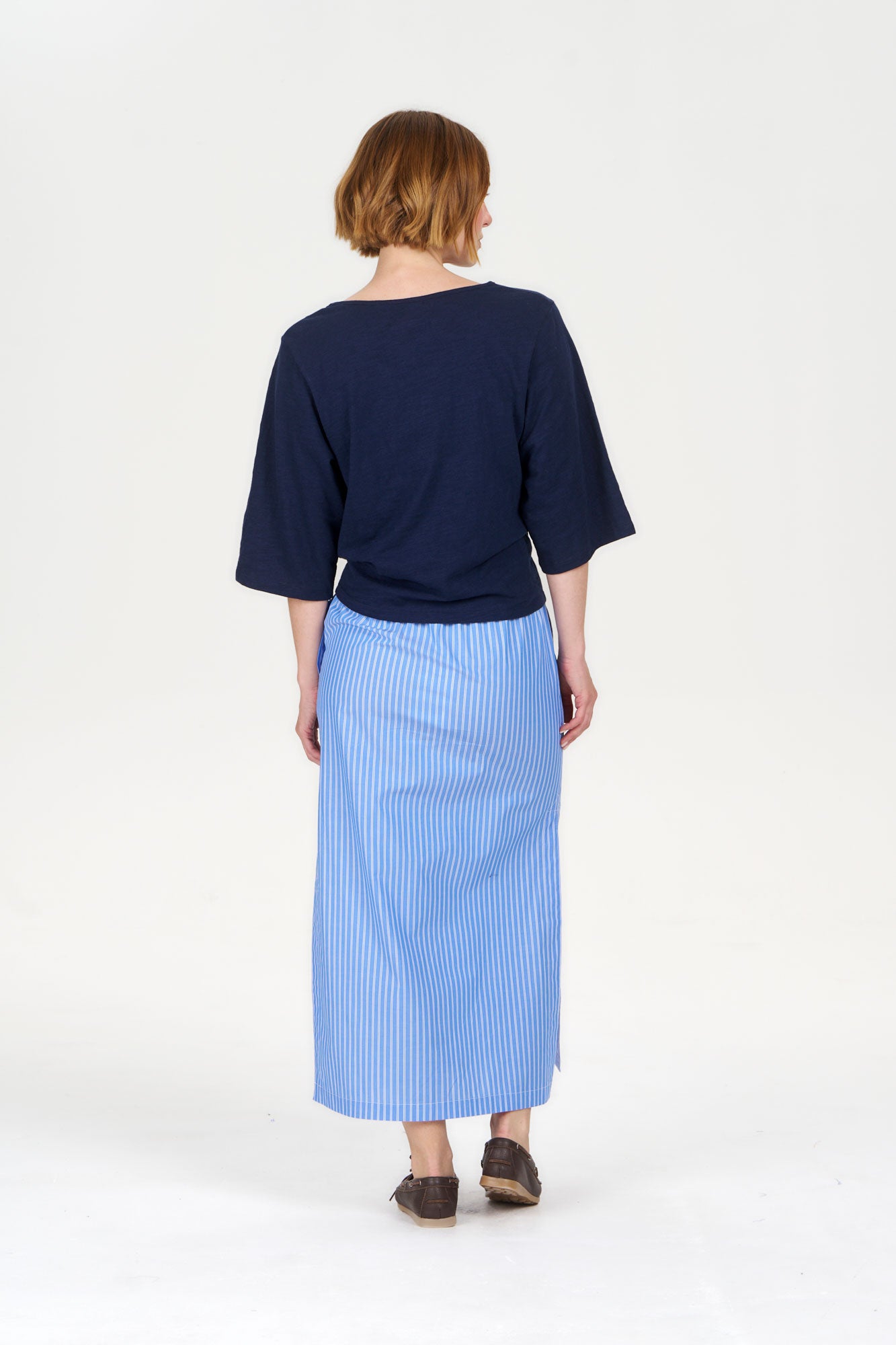 LYRA Organic Cotton Top - Navy