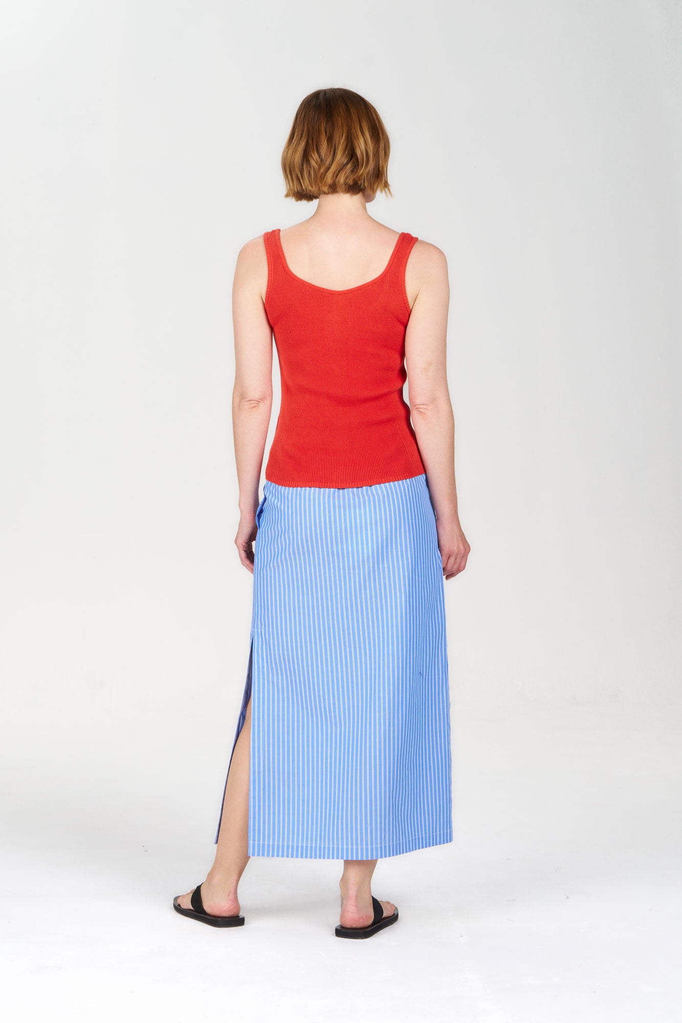 COVE Vest Organic Cotton Vest - Orange