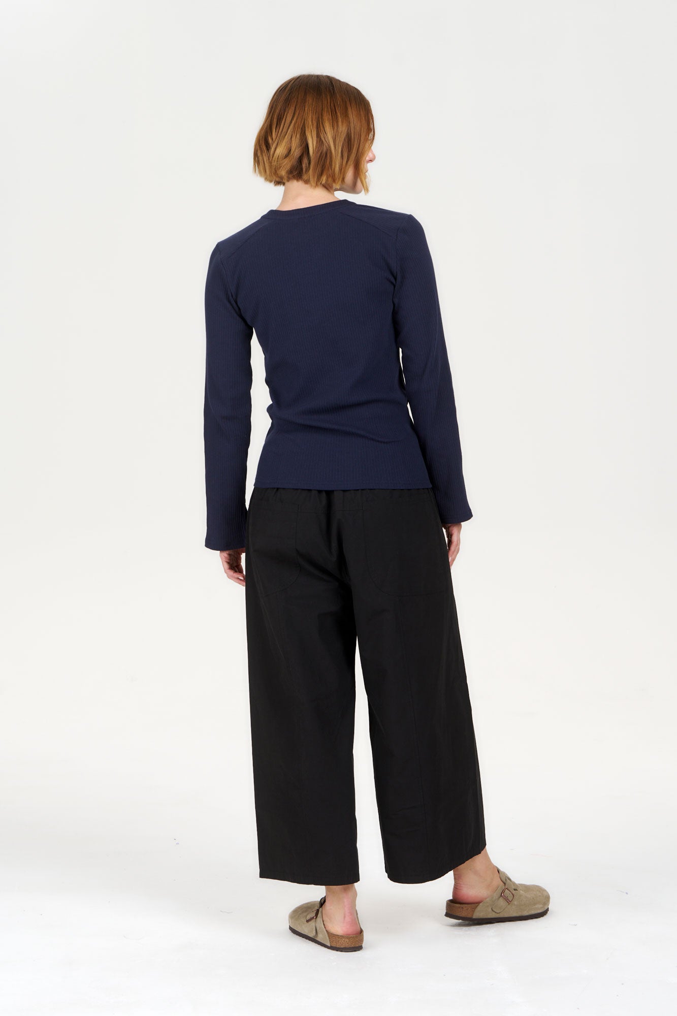 CLEO Organic Cotton Trouser - Black