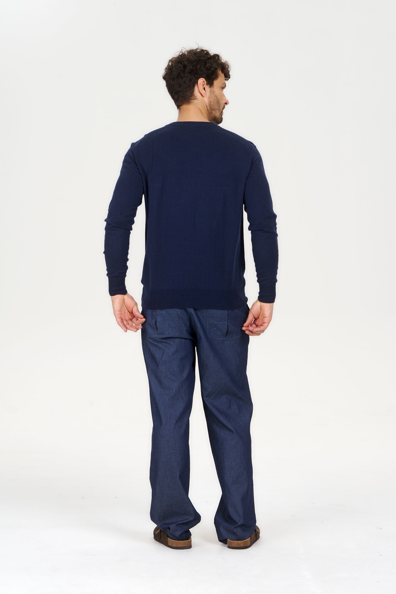 POCKET GOTS Organic Cotton Jumper - Navy
