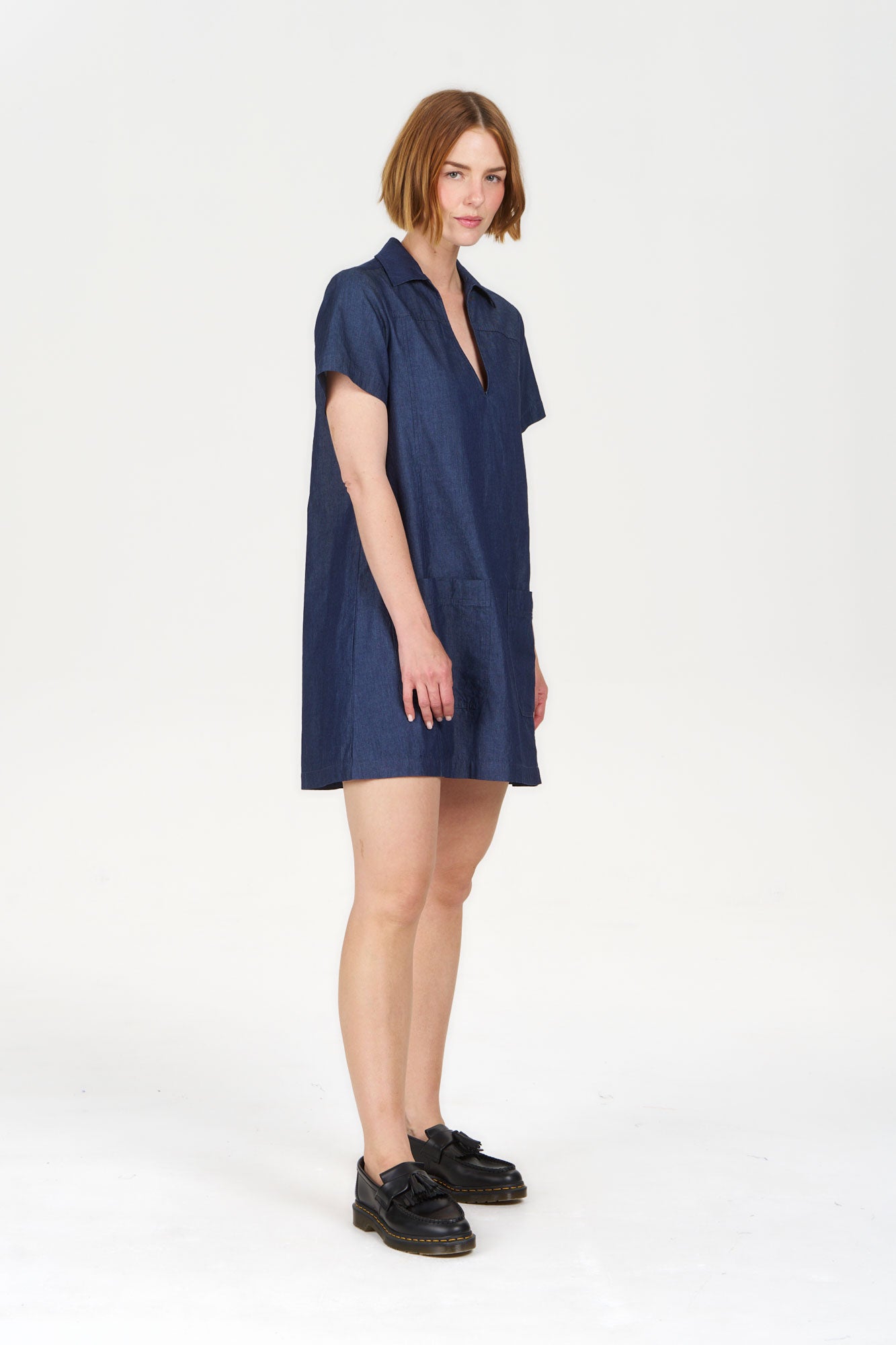 TALIA Organic Cotton dress - midwash