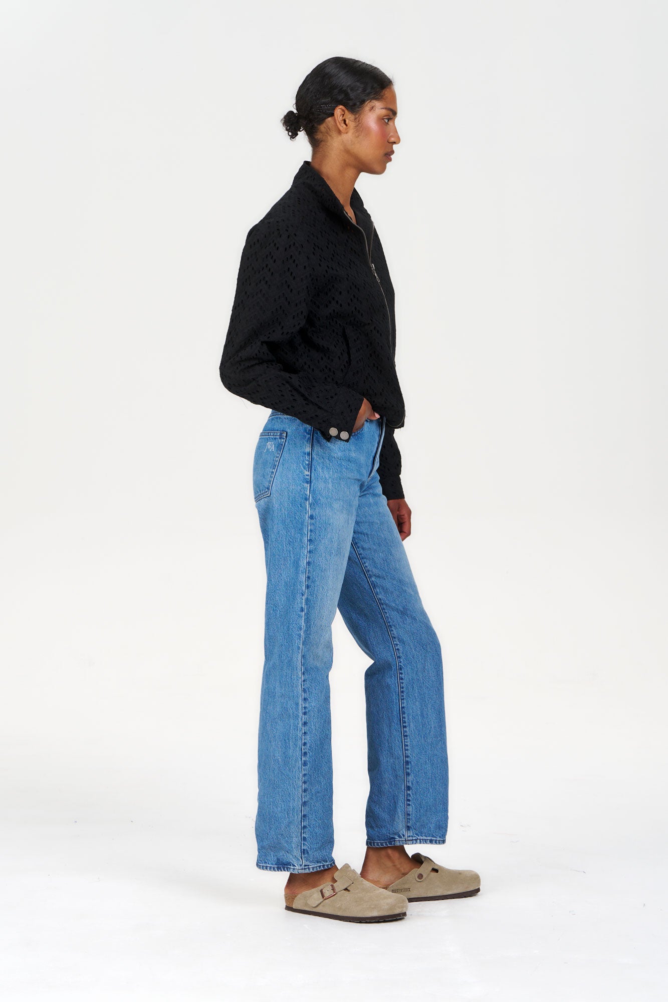 KOKO Tencel Linen Jacket - Navy