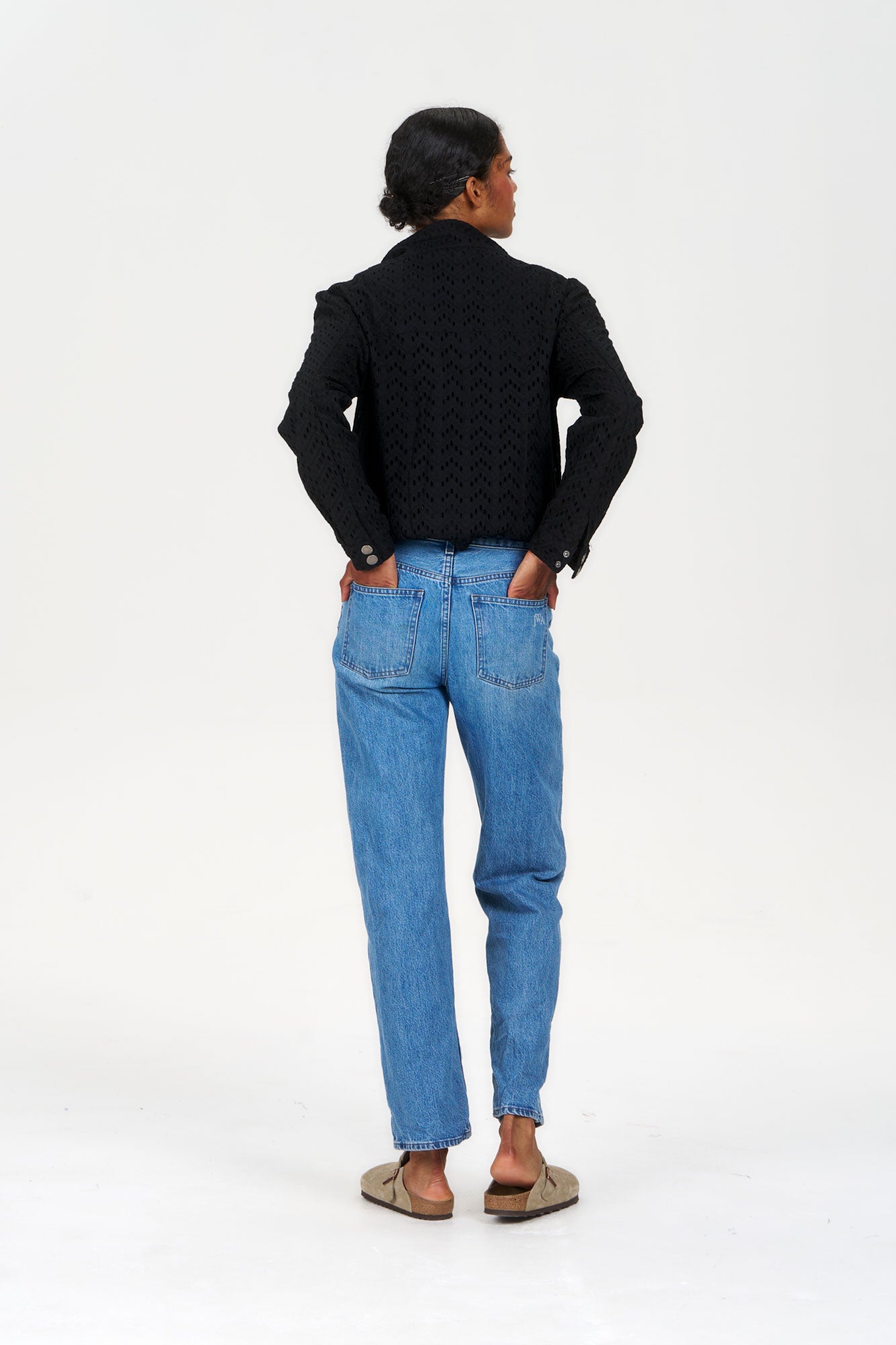 KOKO Tencel Linen Jacket - Navy