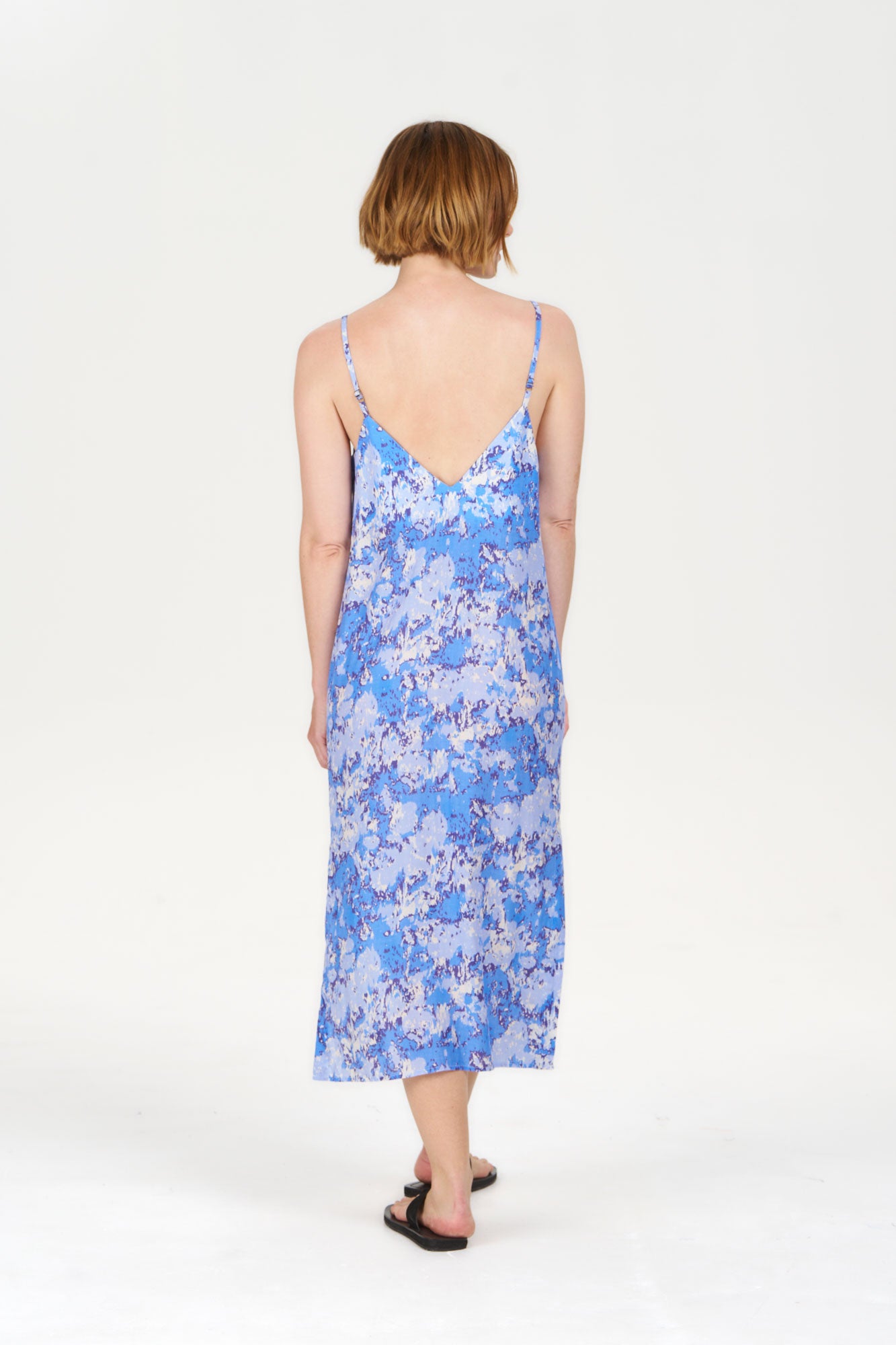 MILLER Tencel Linen Dress - Acid Blue