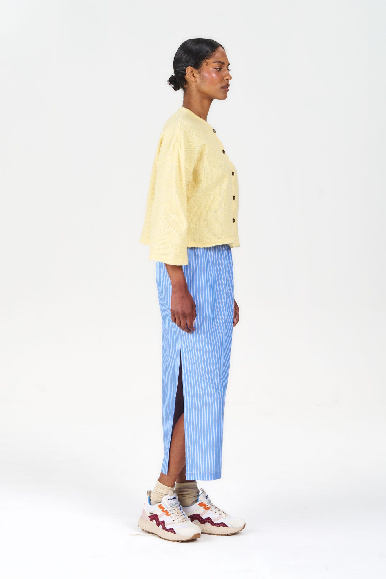 COVET Recycled Poly Cardigan - Yellow