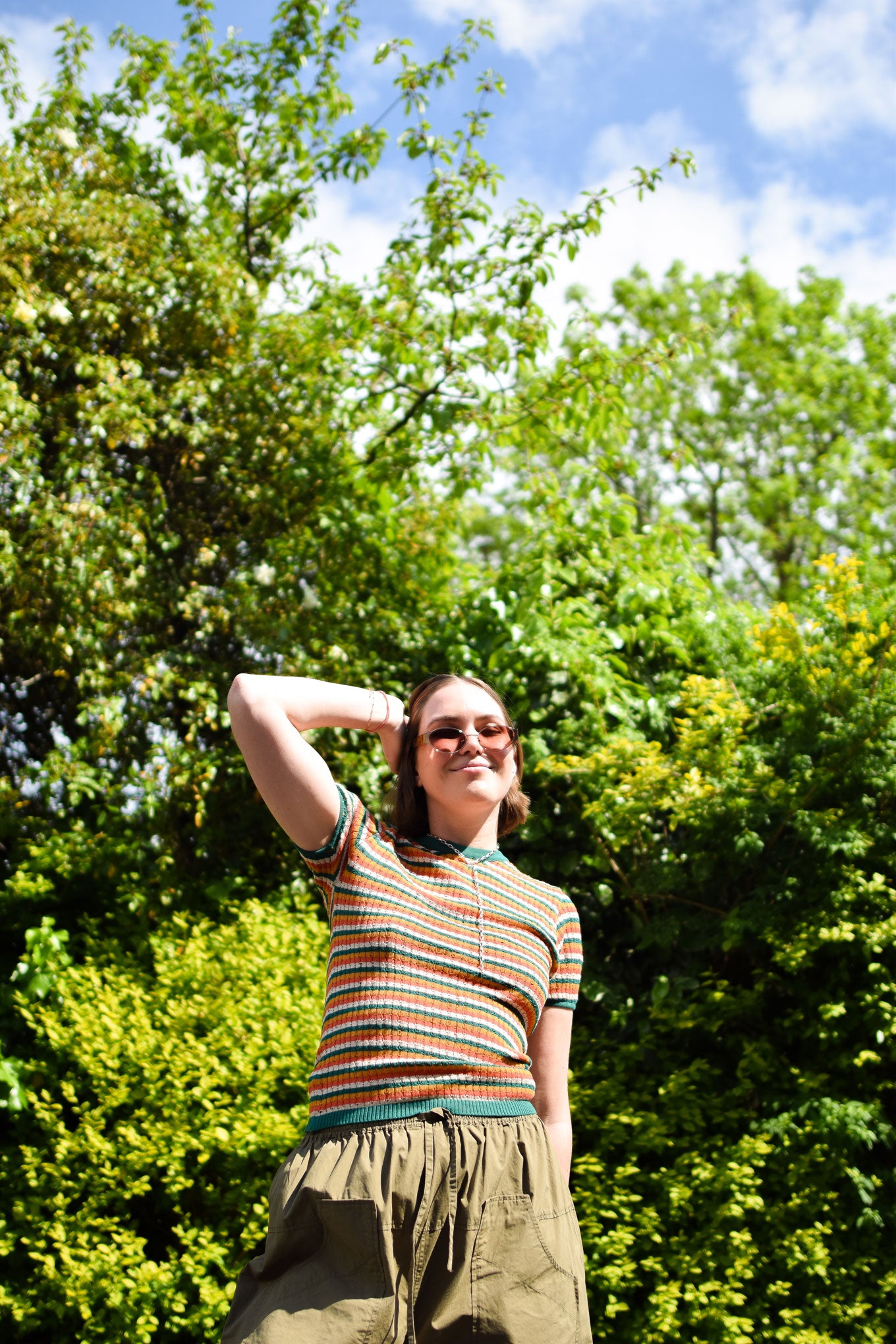 PENELOPE Organic Cotton Knit Tee - Earth