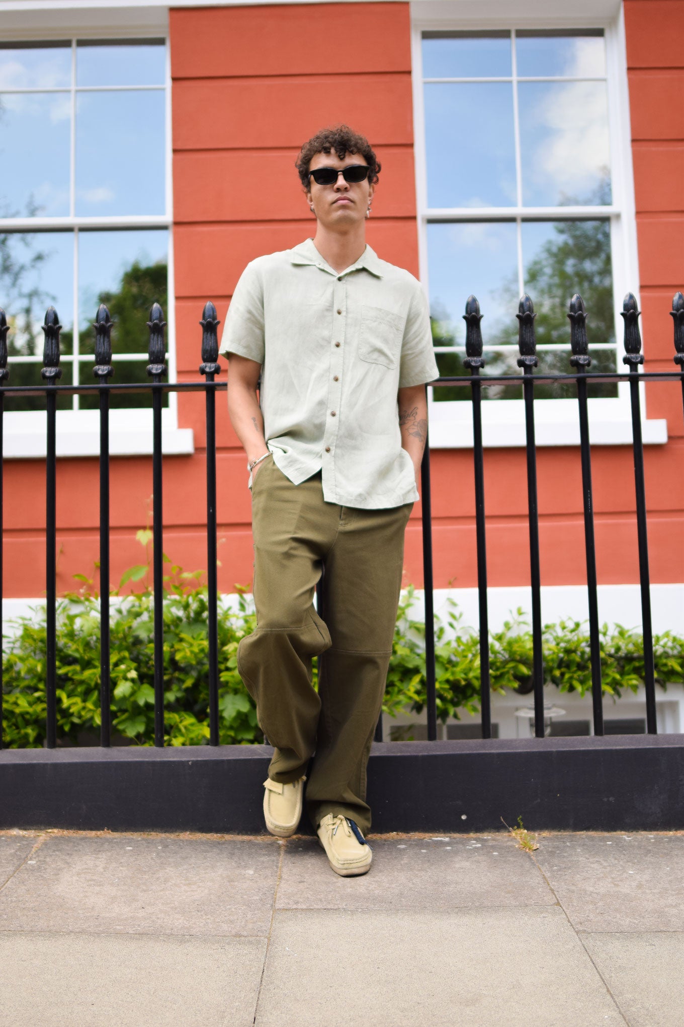 LOYLE Tencel Linen Shirt - Sage
