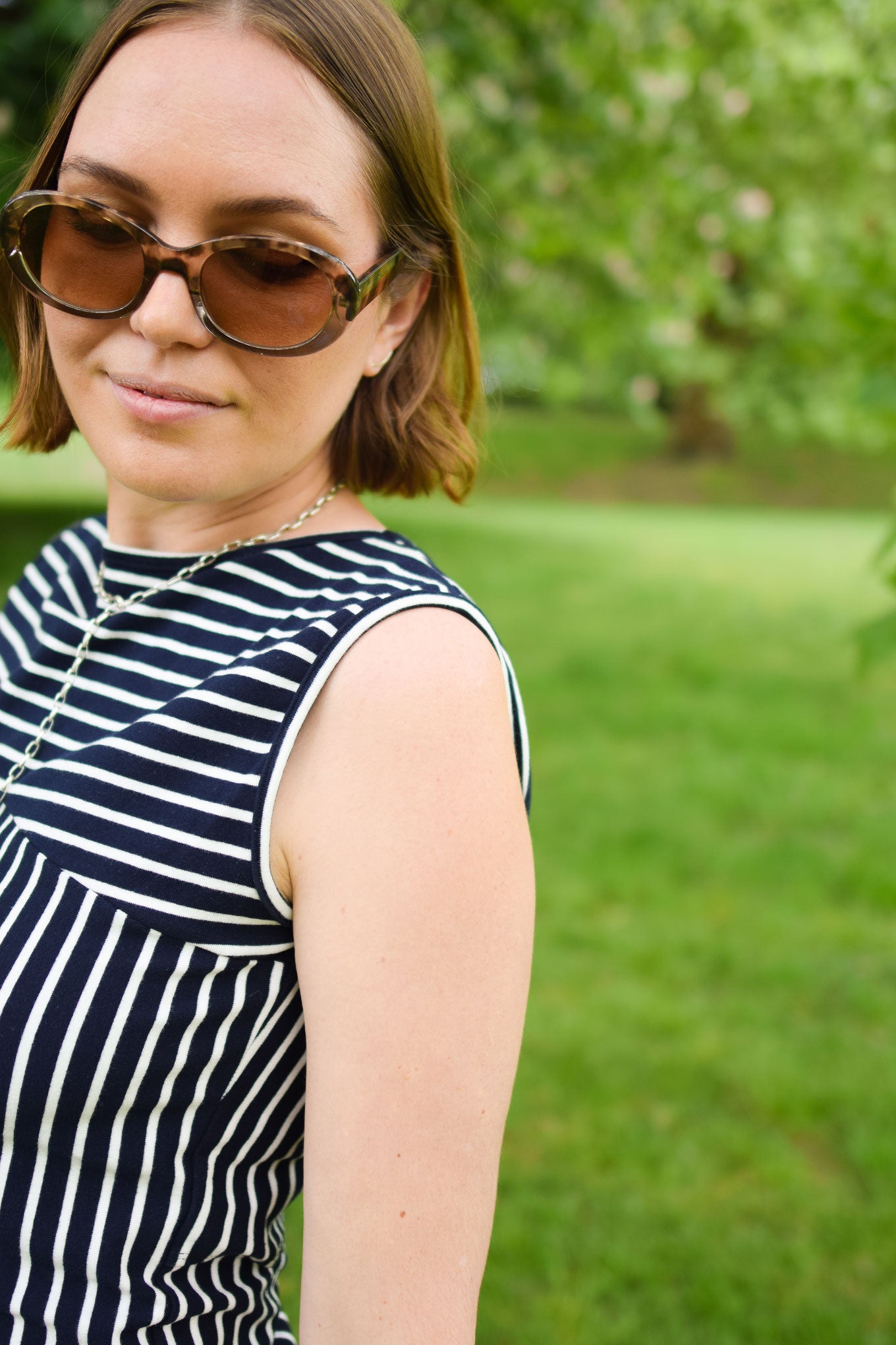 ETOSHA Organic Cotton Top - Navy Stripe