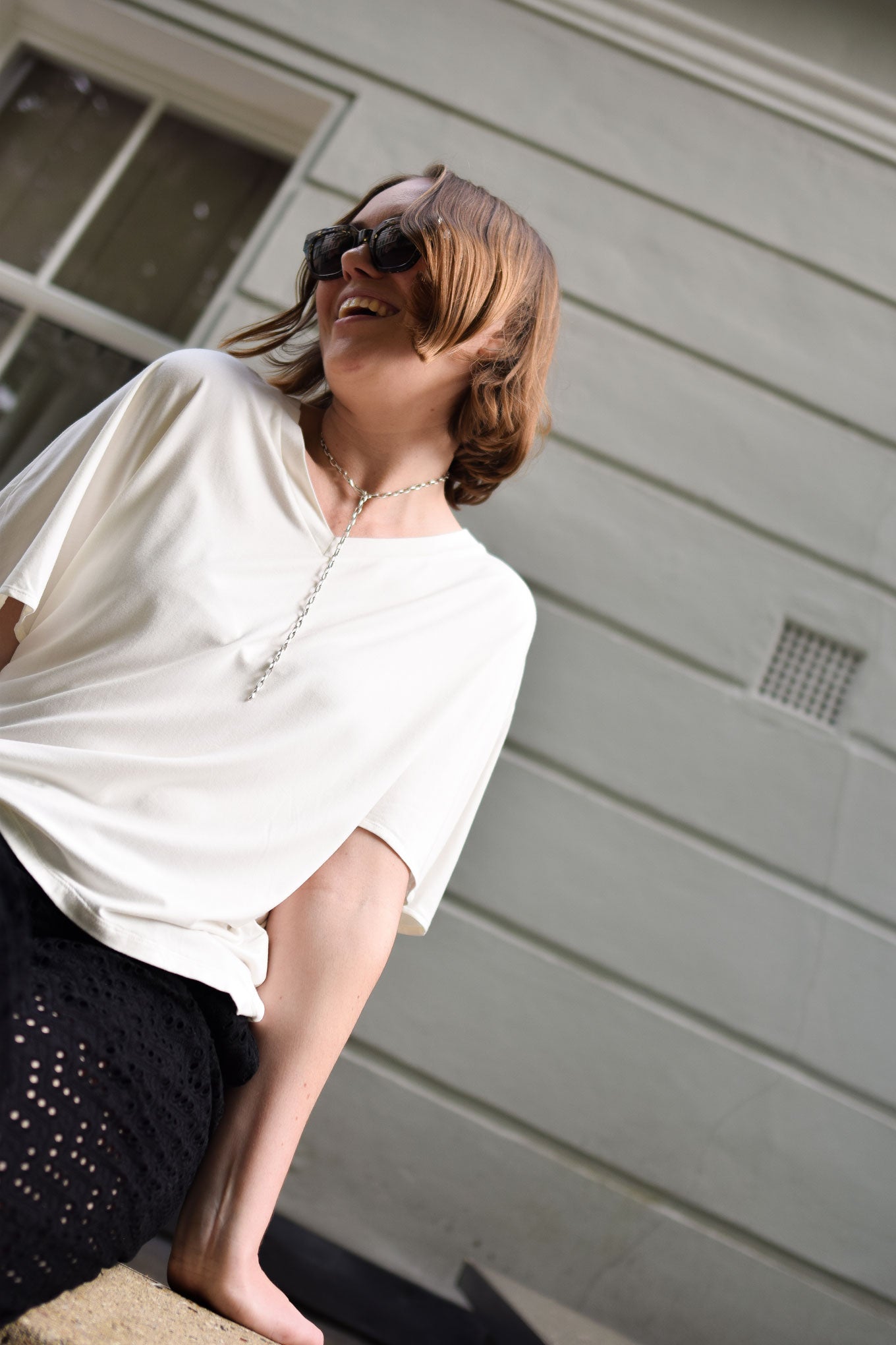 DHALIA Modal Tee - White