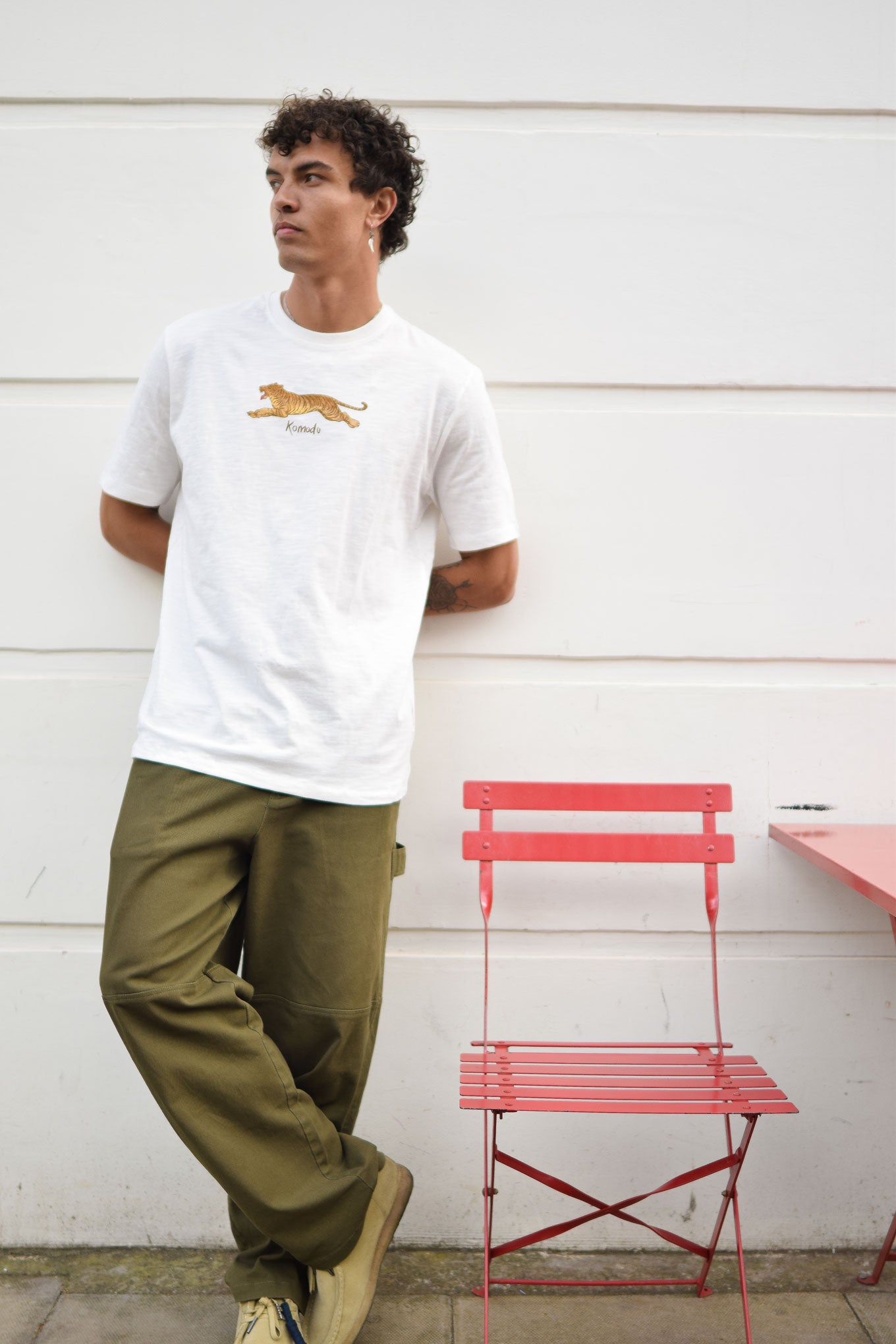 LE TIGRE Organic Cotton Tee - White