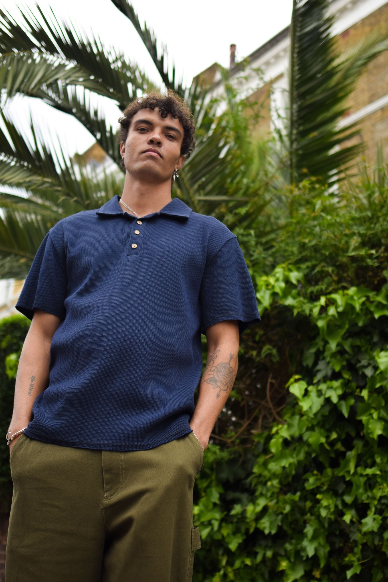 IVER Organic Cotton Top - Navy