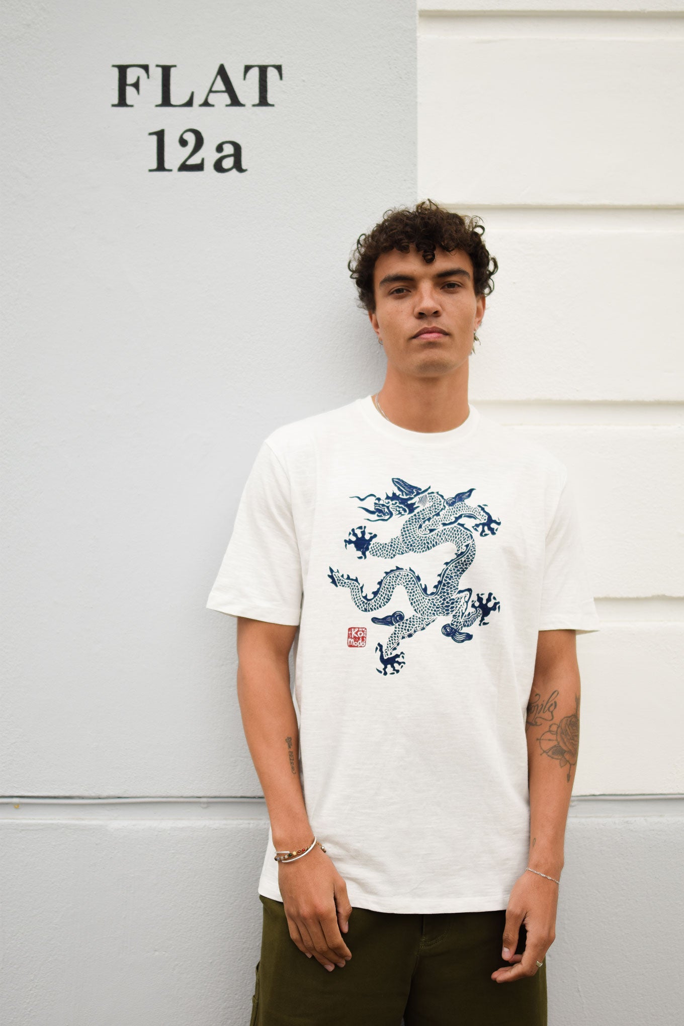 DRAGON 25 Organic Cotton Tee - White