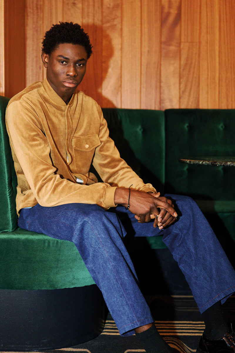 COLE Organic Cotton Poly Velvet - Olive