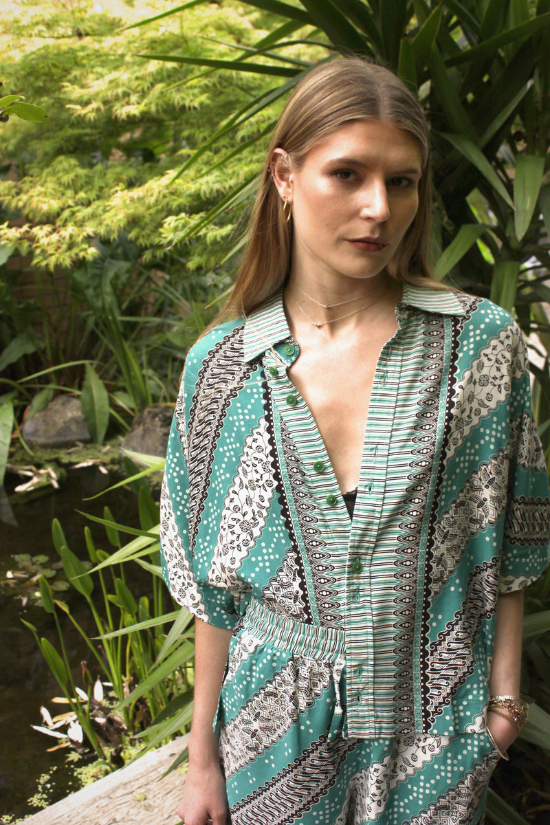 KIMONO Shirt - Summer Green