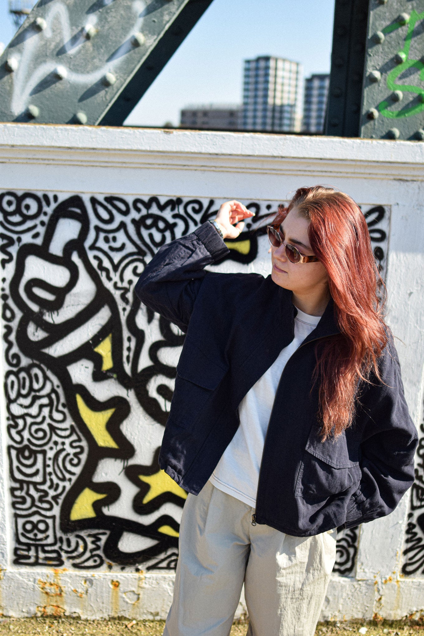 KOKO Tencel Linen Jacket - Navy