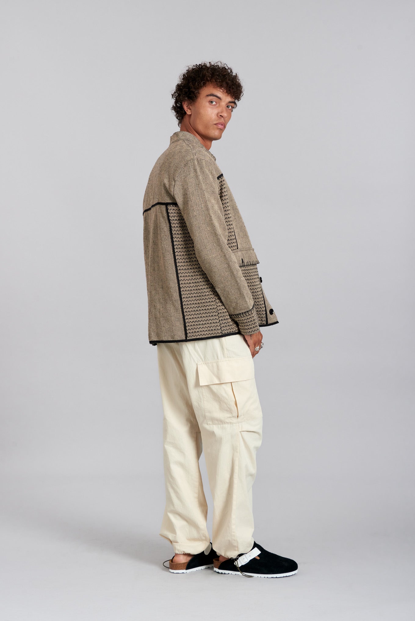 YULIO - Hand Loomed Cotton Patchwork Jacket