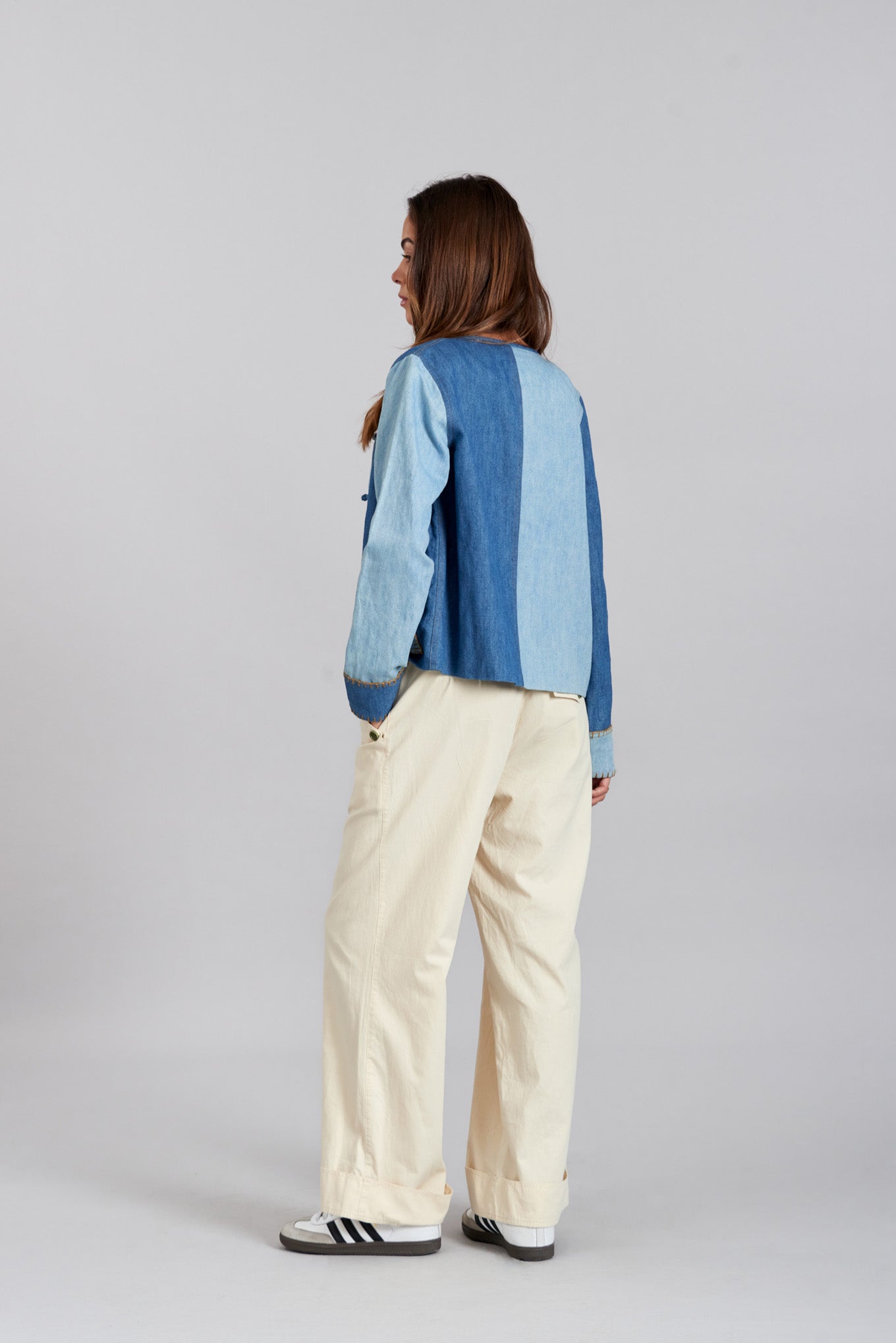 TANSY - Organic Cotton Trousers Putty