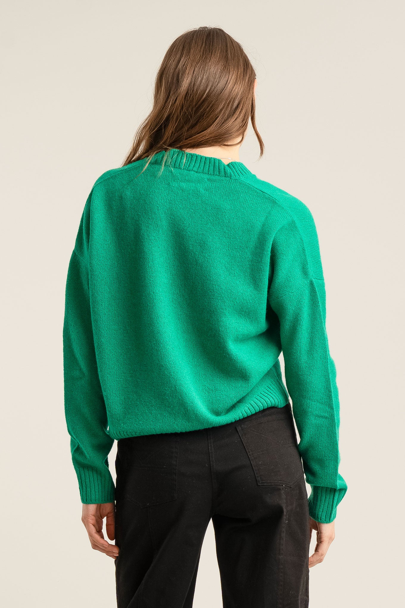 ISLA Wool Cardigan - Green
