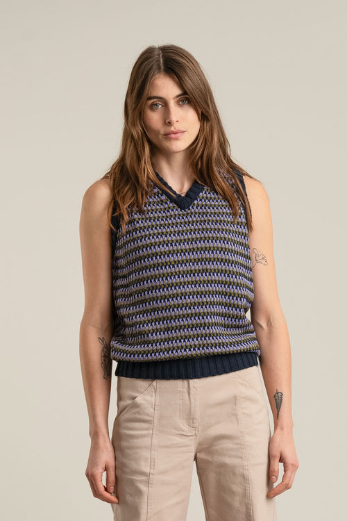 LEXI - Organic Cotton Vest Lavender
