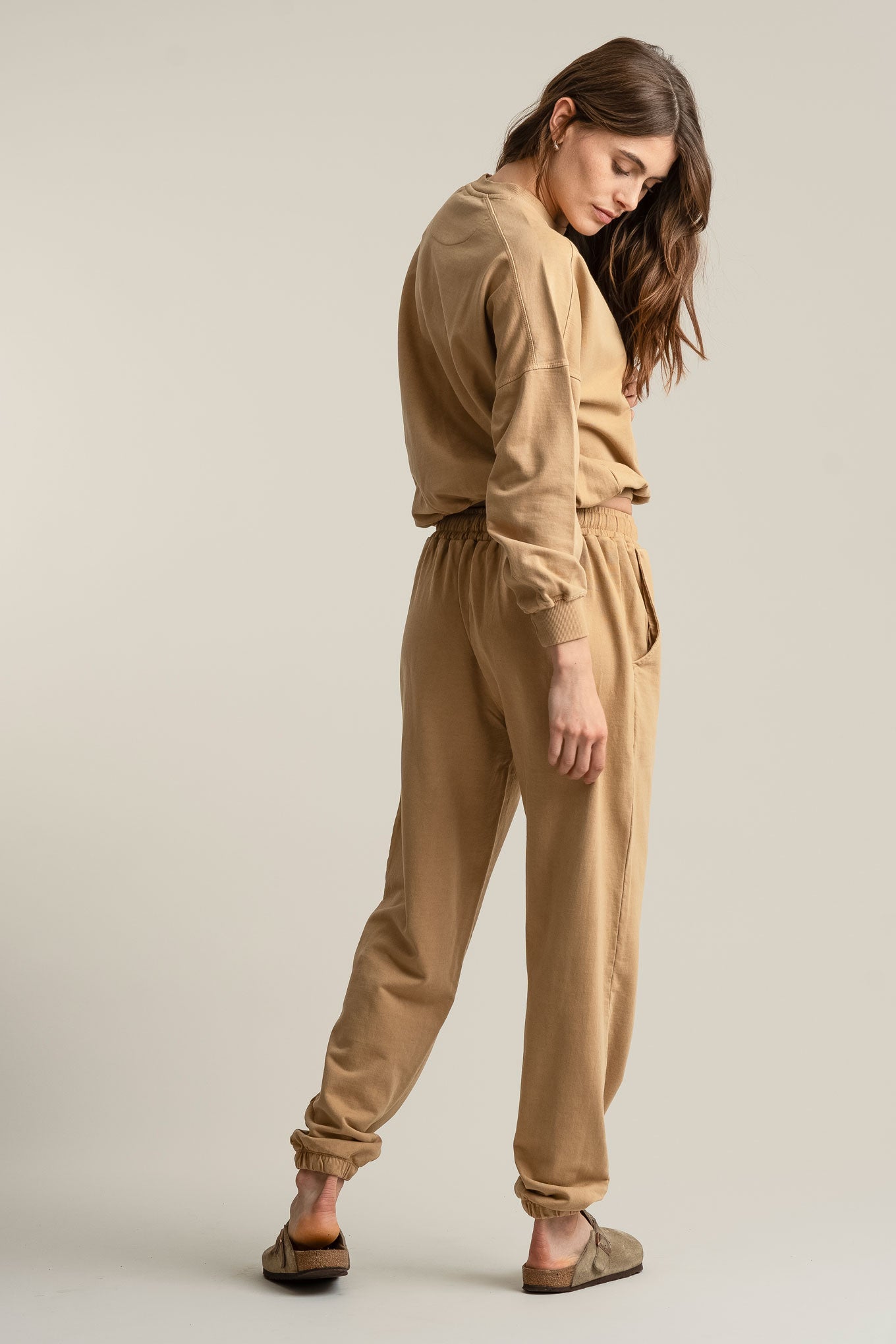 EVIE Organic Cotton Jogger - Croissant