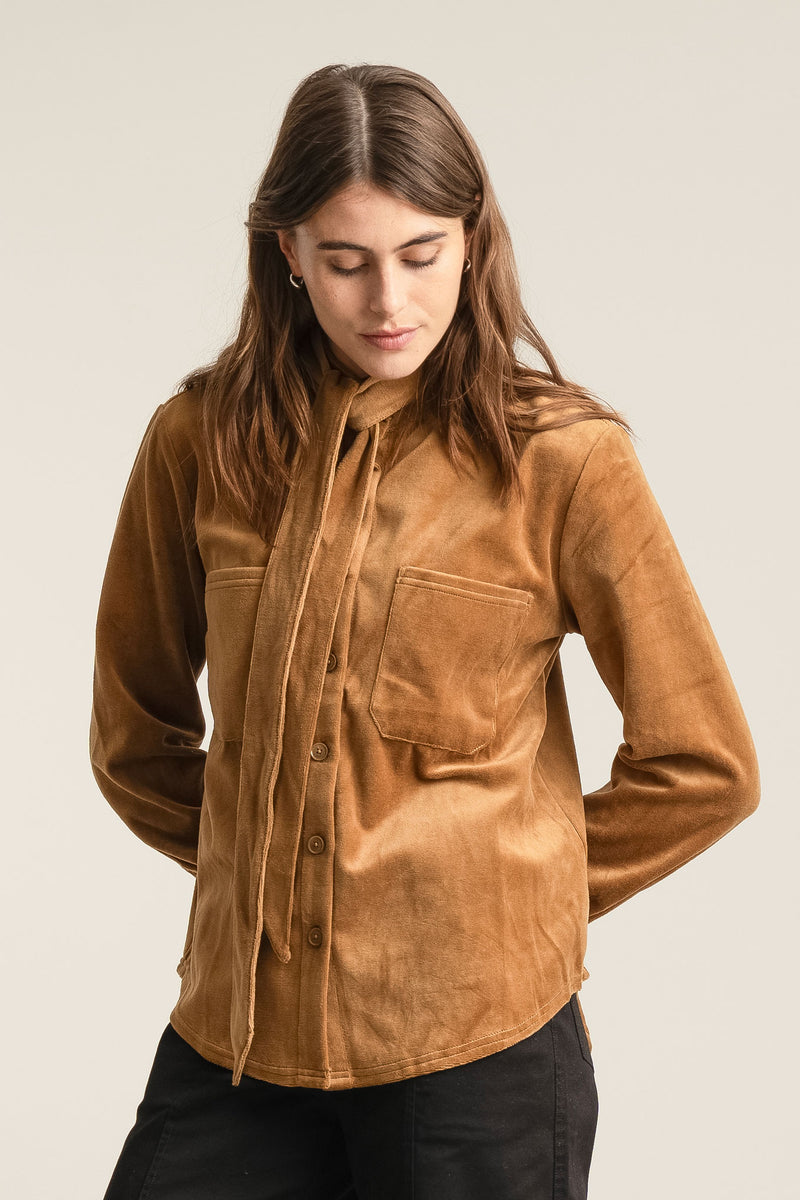 FORD Velvet Top - Olive