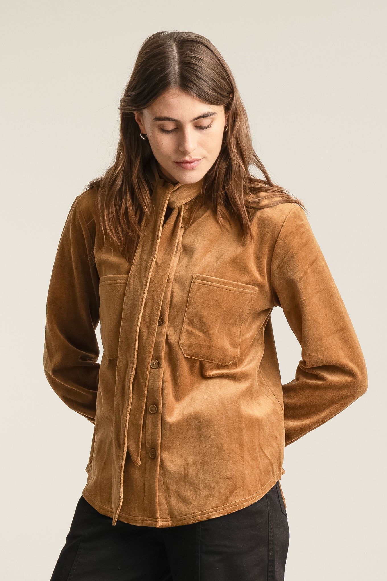 FORD Velvet Top - Olive