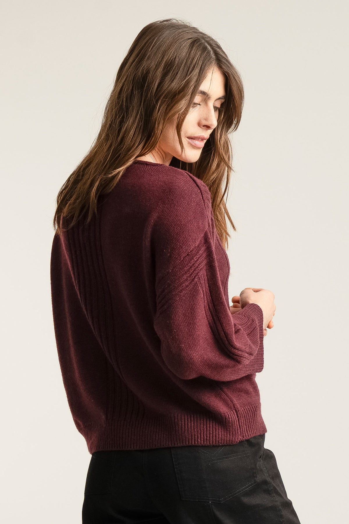 ANYA Wool Jumper - Walnut