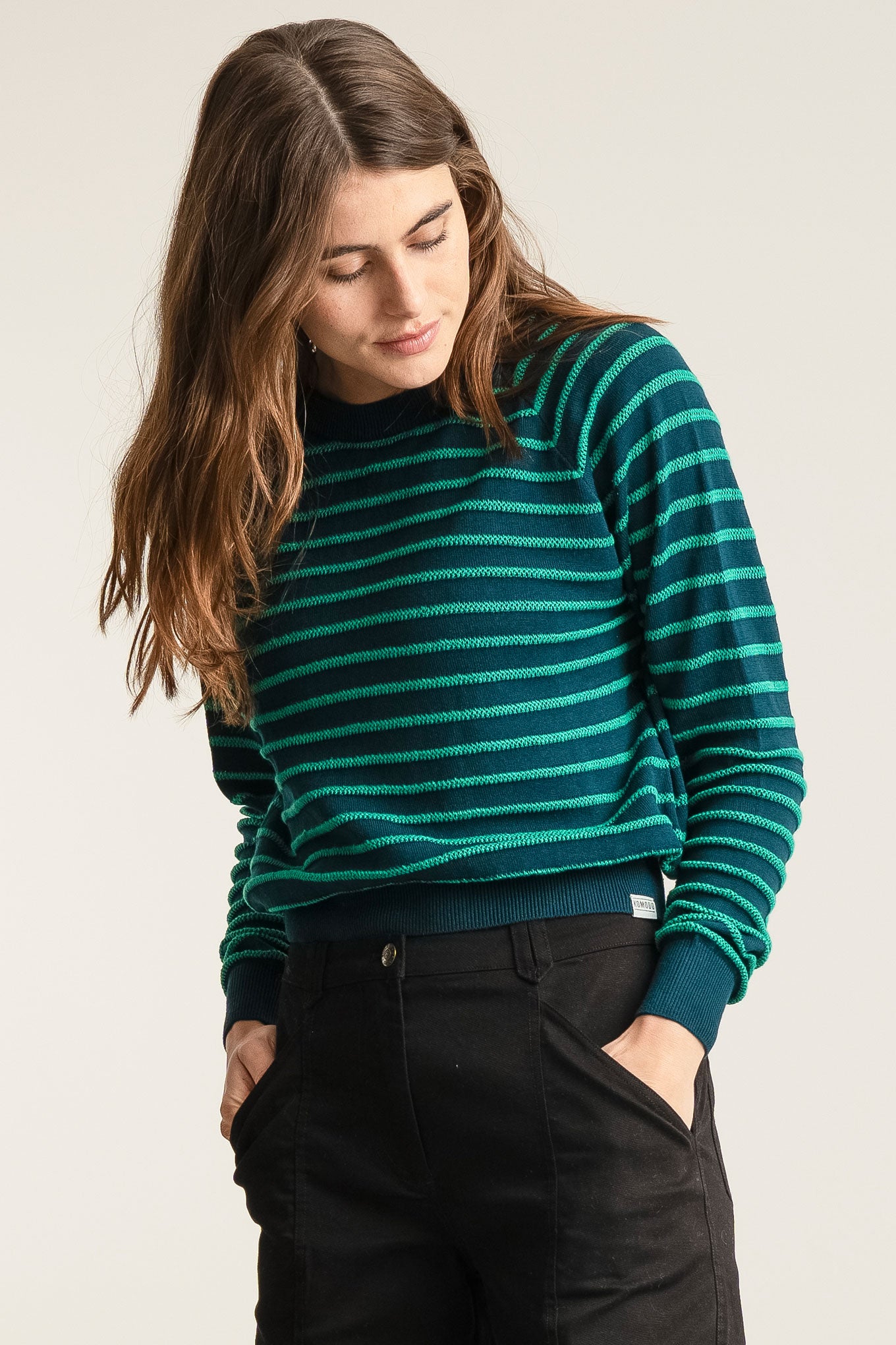 ALMA Organic Cotton Jumper - Teal