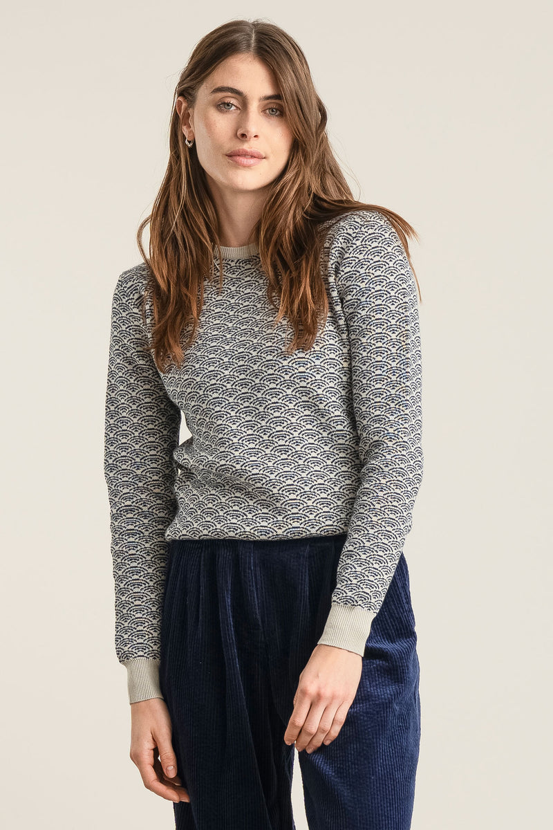 TARA - Organic Cotton Jumper White