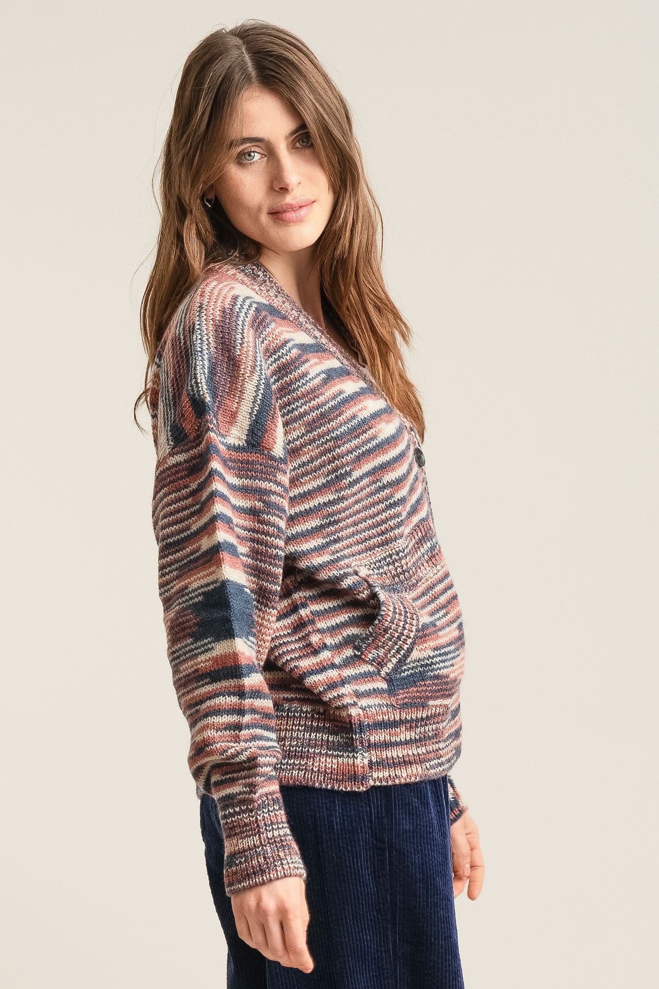 HOPE Lambswool Cardigan - Pink