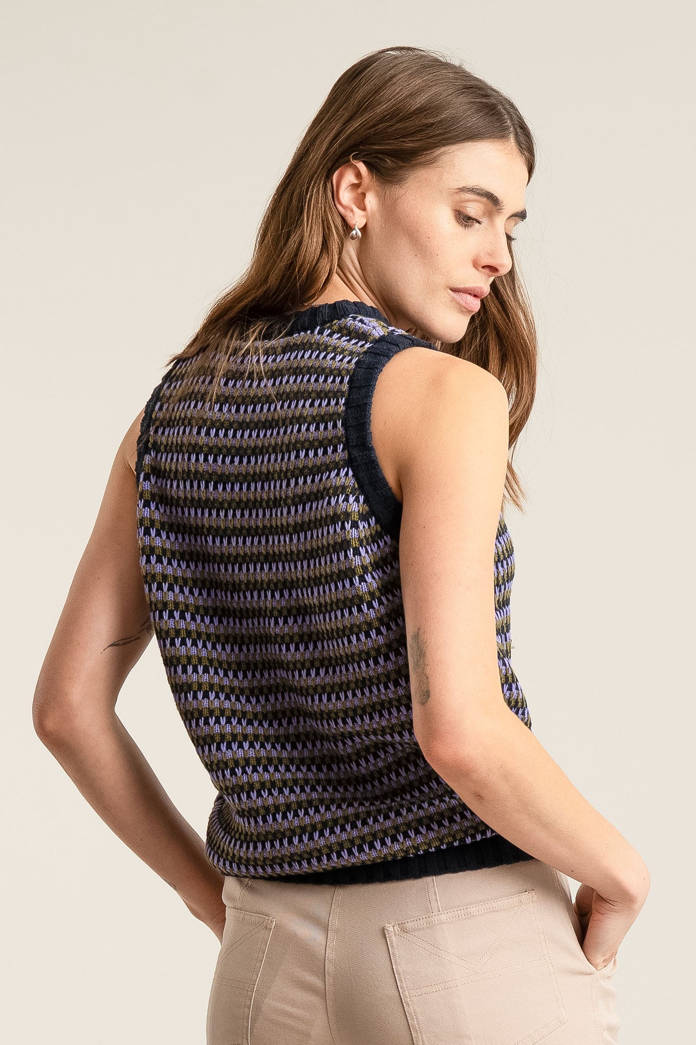 LEXI - Organic Cotton Vest Lavender