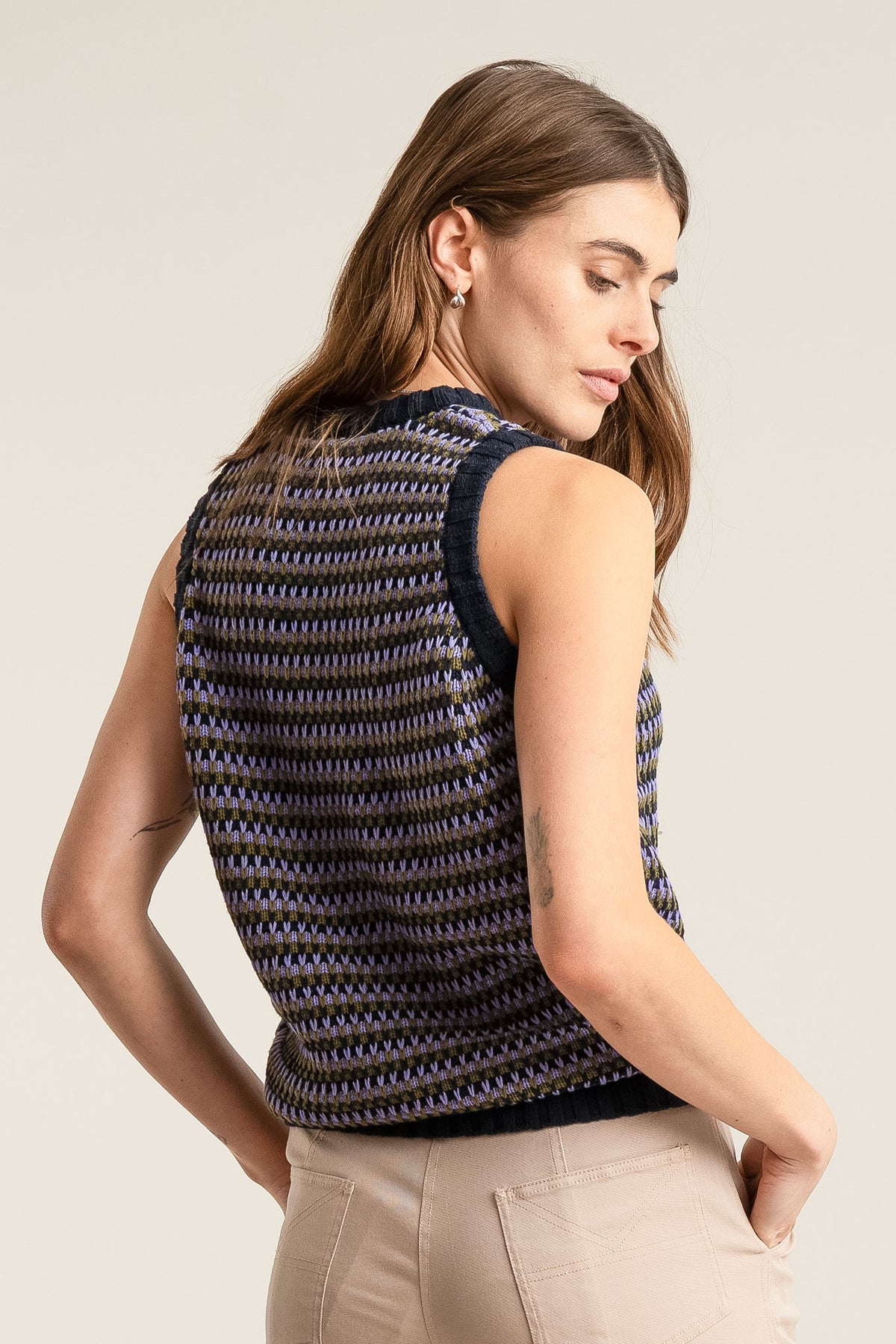 LEXI - Organic Cotton Vest Lavender